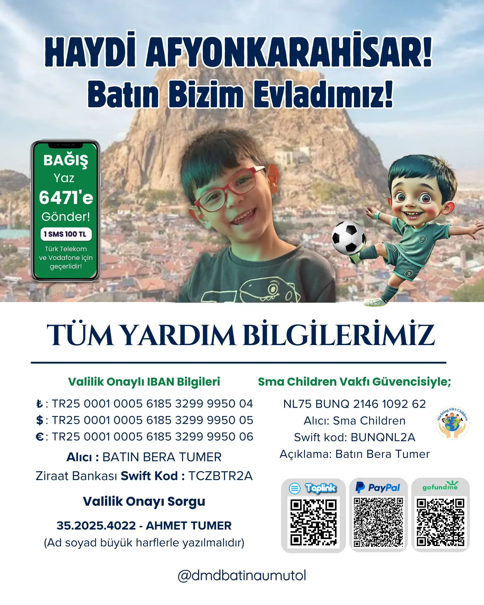 Yerel halk, DMD hastası çocuk için yardım çağrısı yaptı