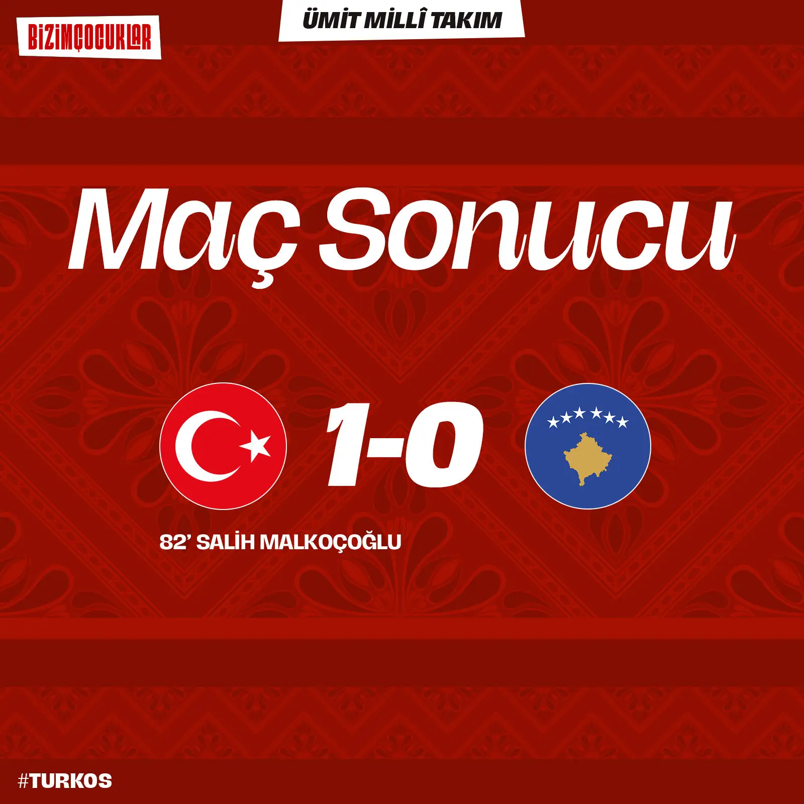 İstanbul'daki maçta #BizimÇocuklar zafer elde etti