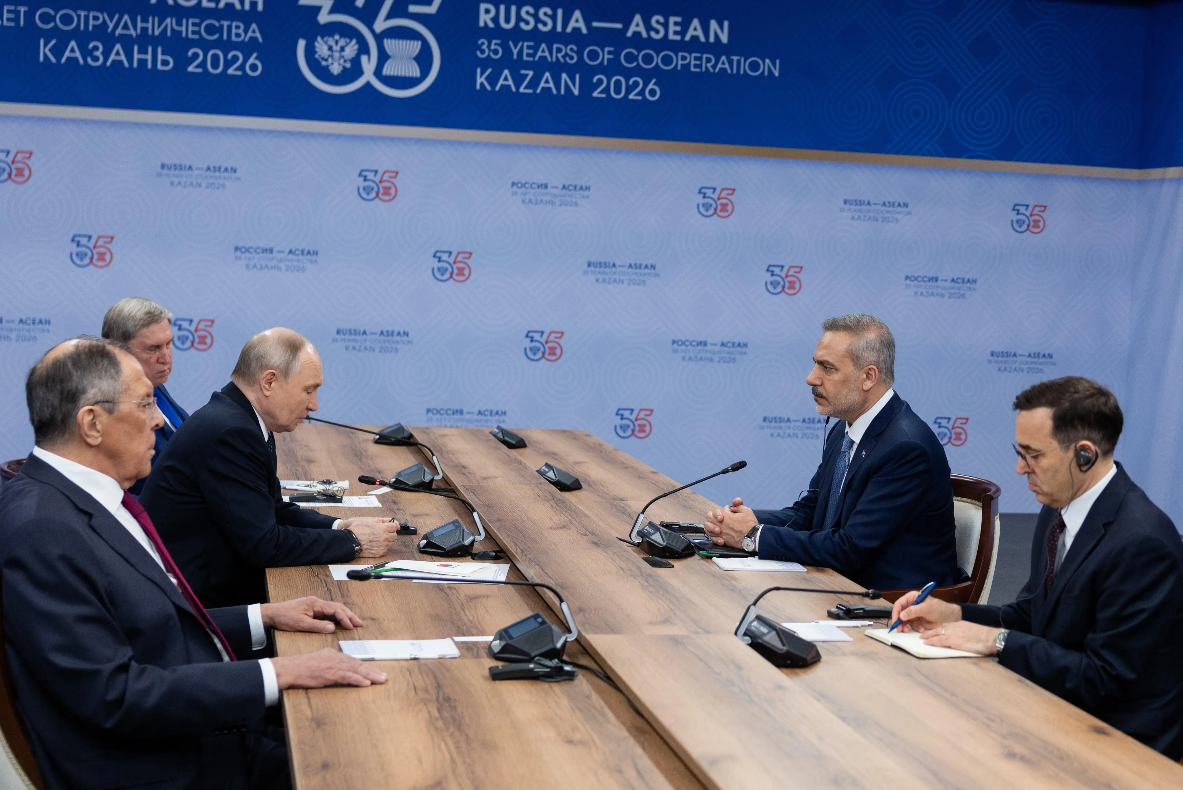 Hakan Fidan, Putin ile Kazan'da buluştu