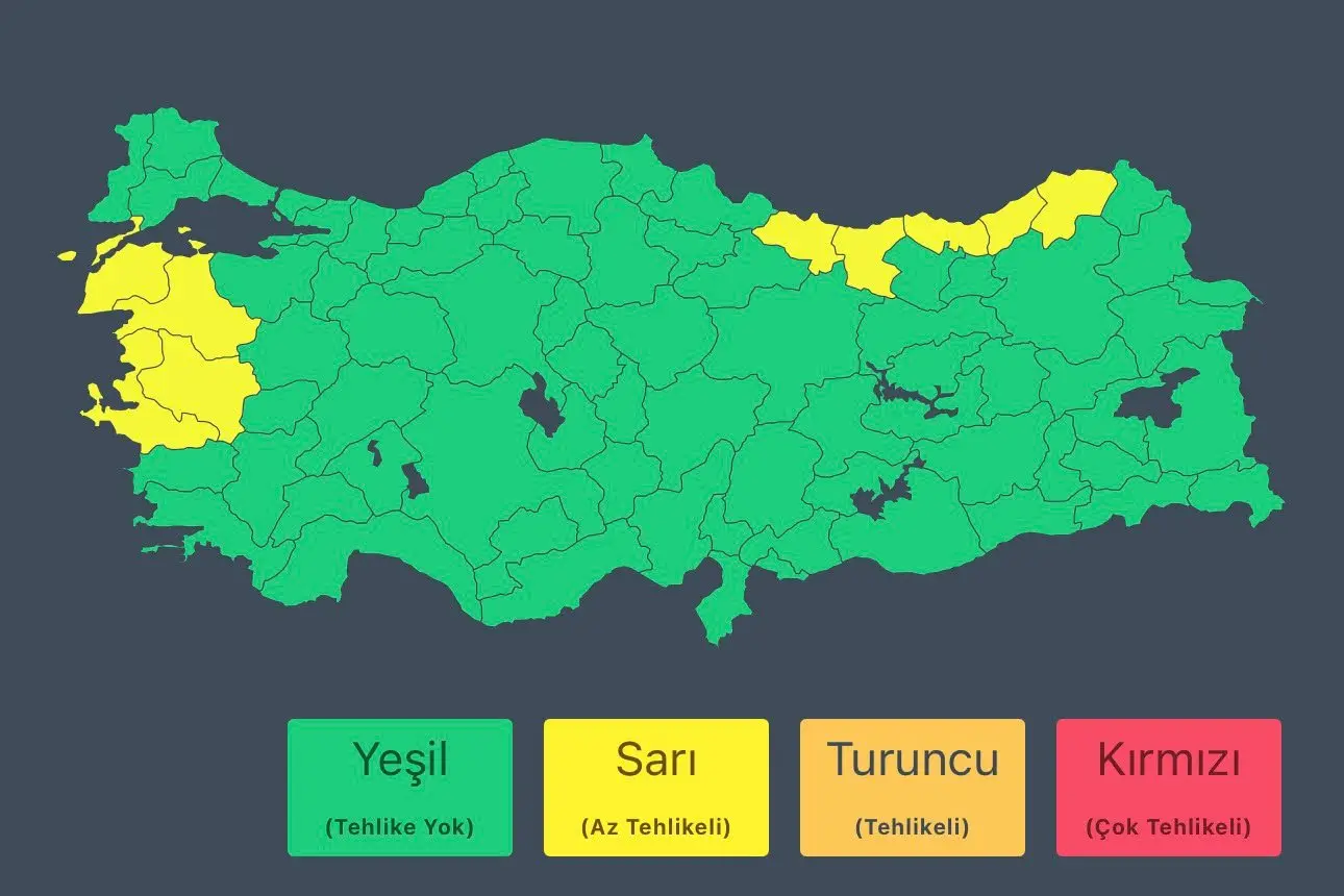 27 Haziran'da Karadeniz ve Marmara'da yağış bekleniyor