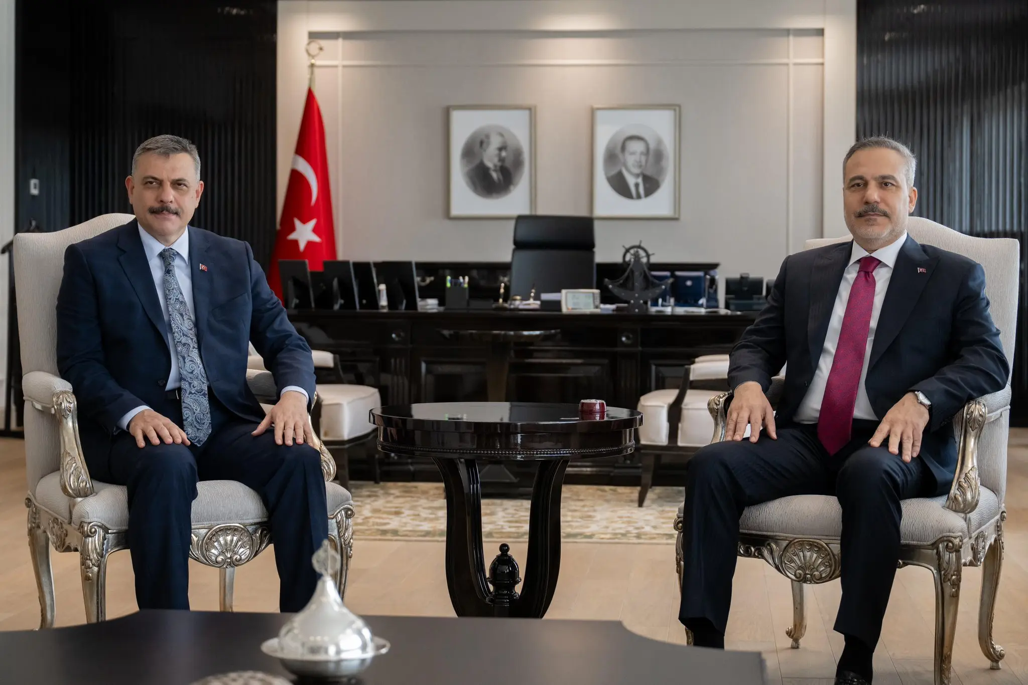 Hakan Fidan, İçişleri Bakanı Mustafa Çiftçi ile görüştü