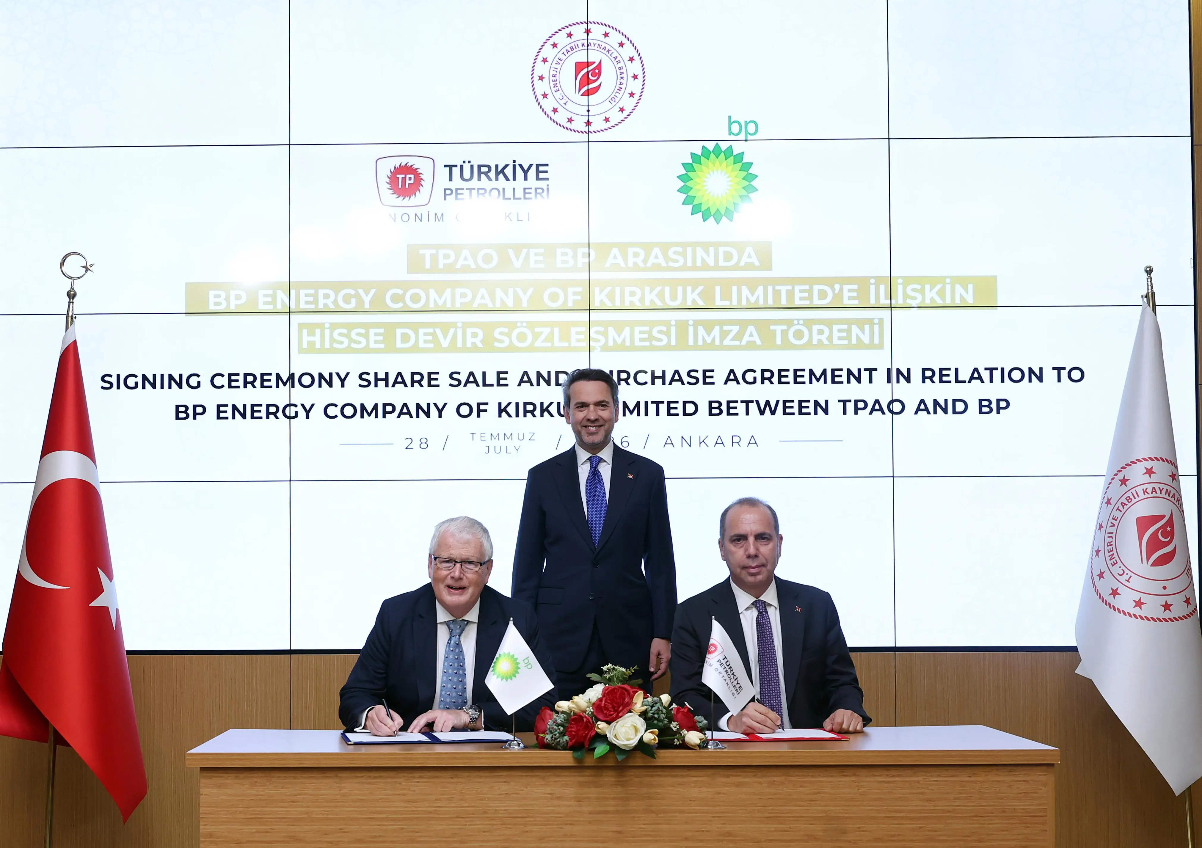 TPAO, BP Energy'den yüzde 15 hisse devraldı
