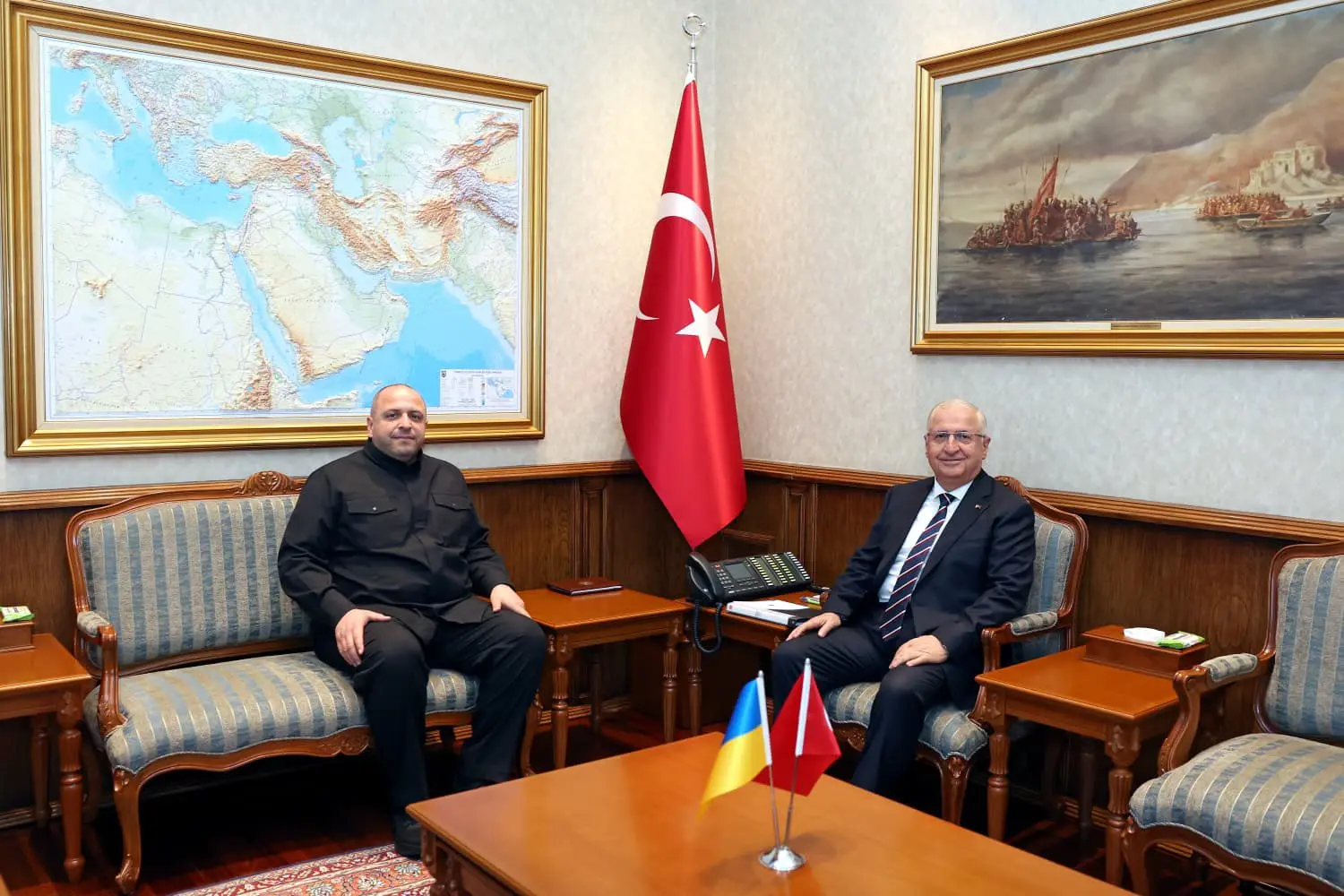 Yaşar Güler, Ukrayna İstihbarat Şefi'ni kabul etti