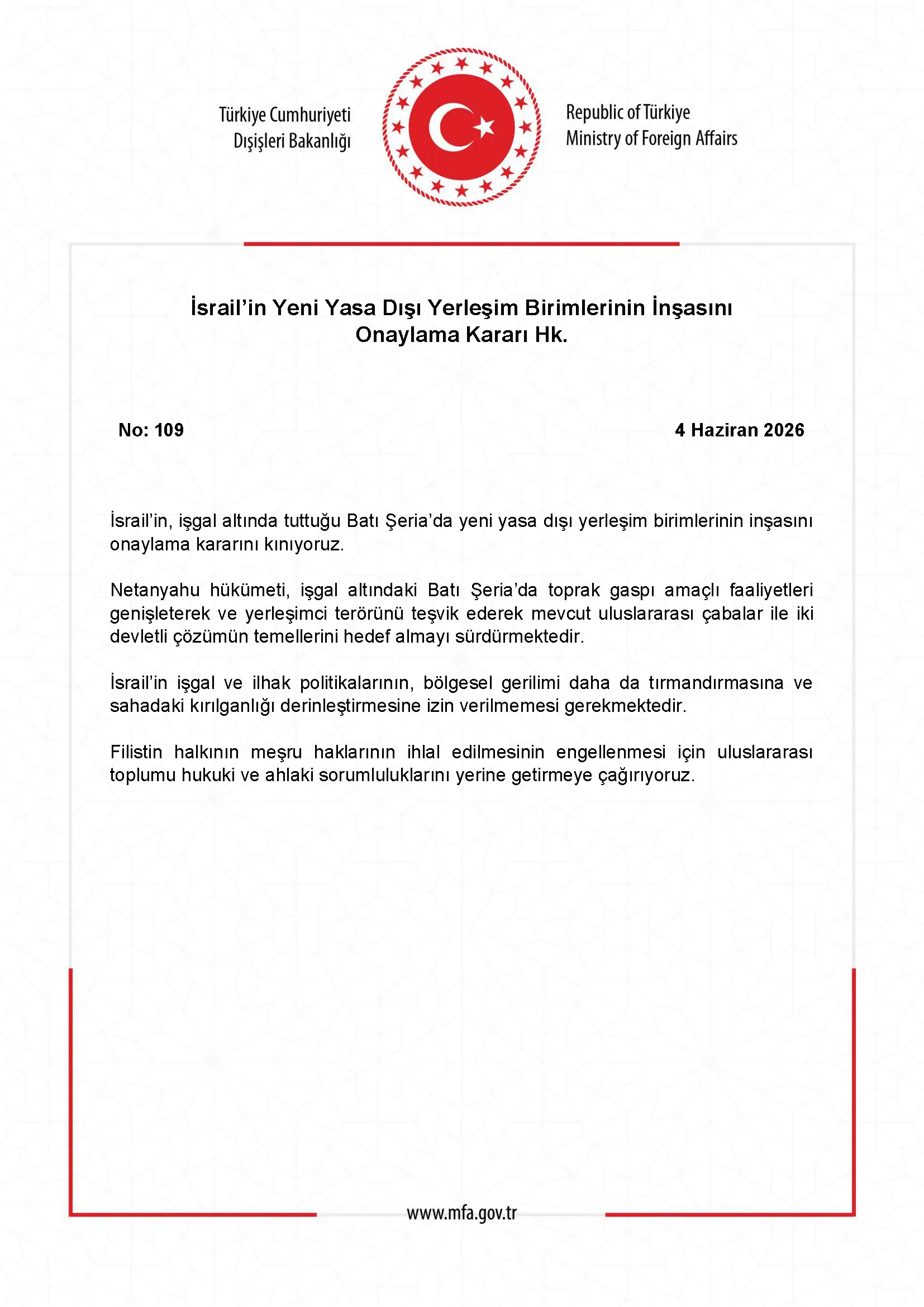 İsrail yeni yasa dışı yerleşim birimlerini onayladı