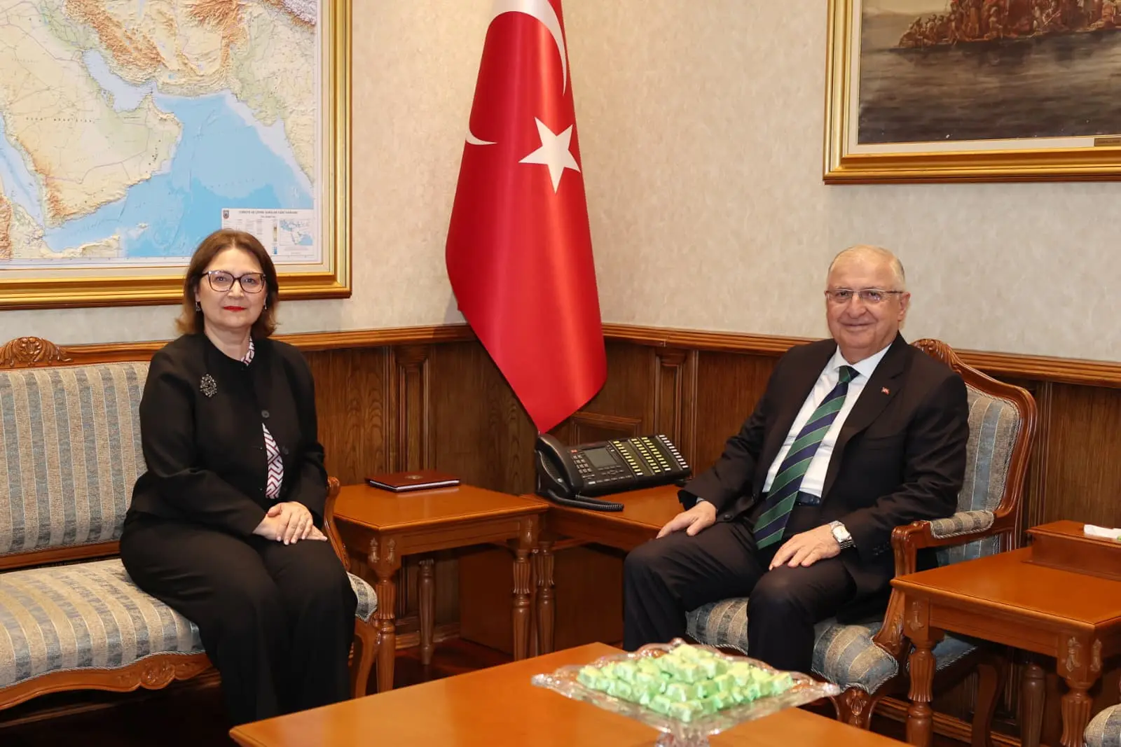 Yaşar Güler, Estonya Büyükelçisi'ni kabul etti