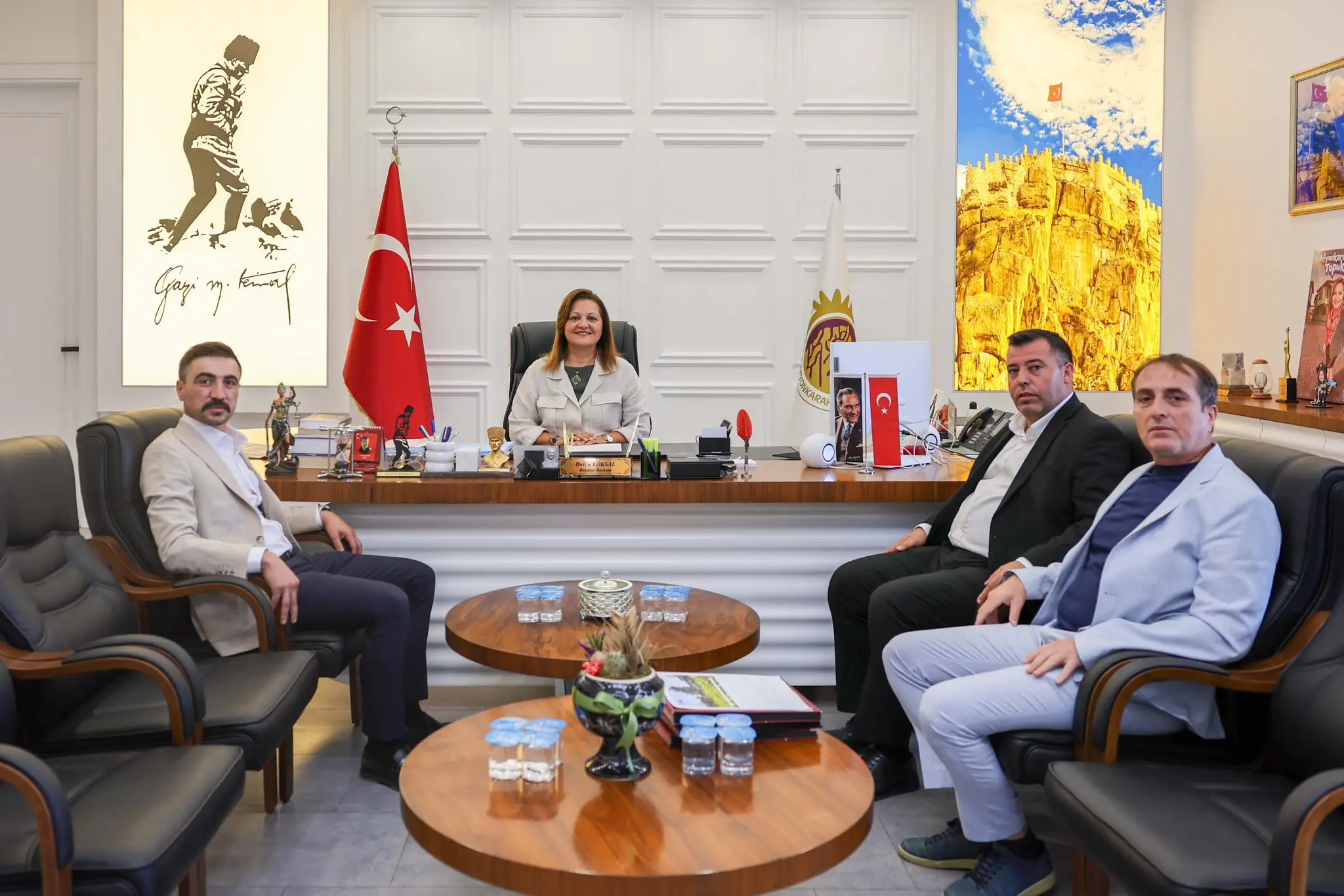 Gazlıgöl ve Yaylabağı Belediye Başkanları Toplandı