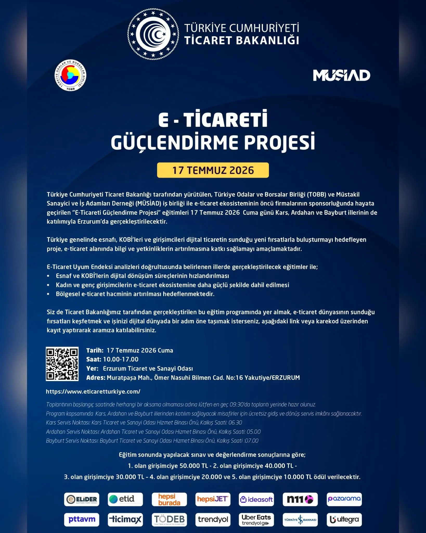 E-Ticaret Güçlendirme Projesi Eğitimleri Devam Ediyor
