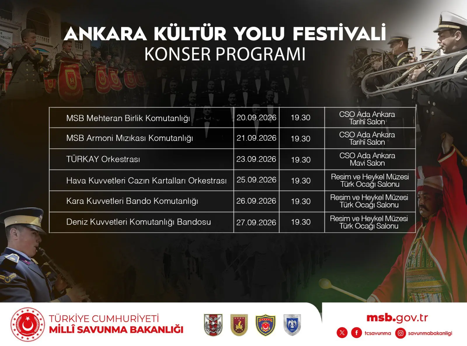 2026 Ankara Kültür Yolu Festivali'nde konserler