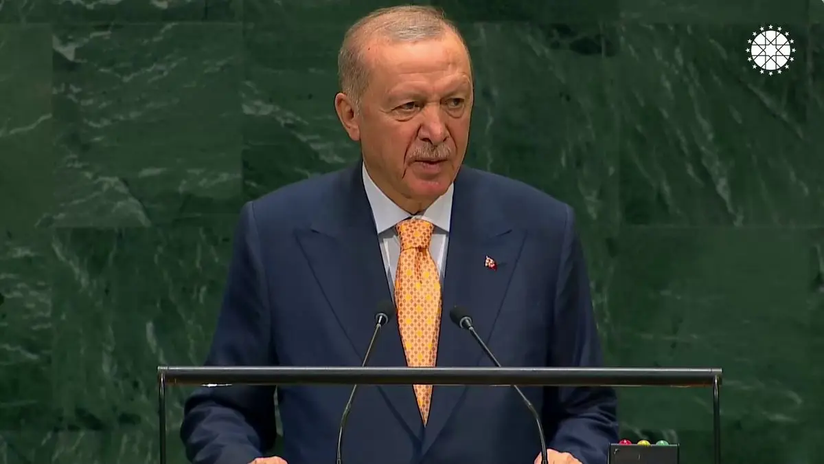 Cumhurbaşkanı Erdoğan, BM'de Filistin'i savundu