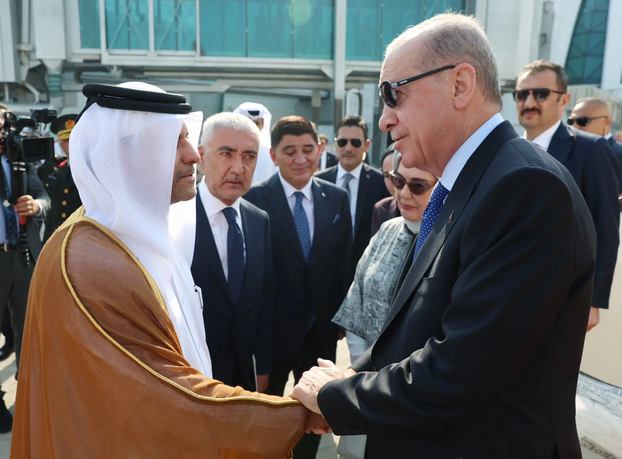 Cumhurbaşkanı Erdoğan Katar'a taziye ziyaretinde bulundu