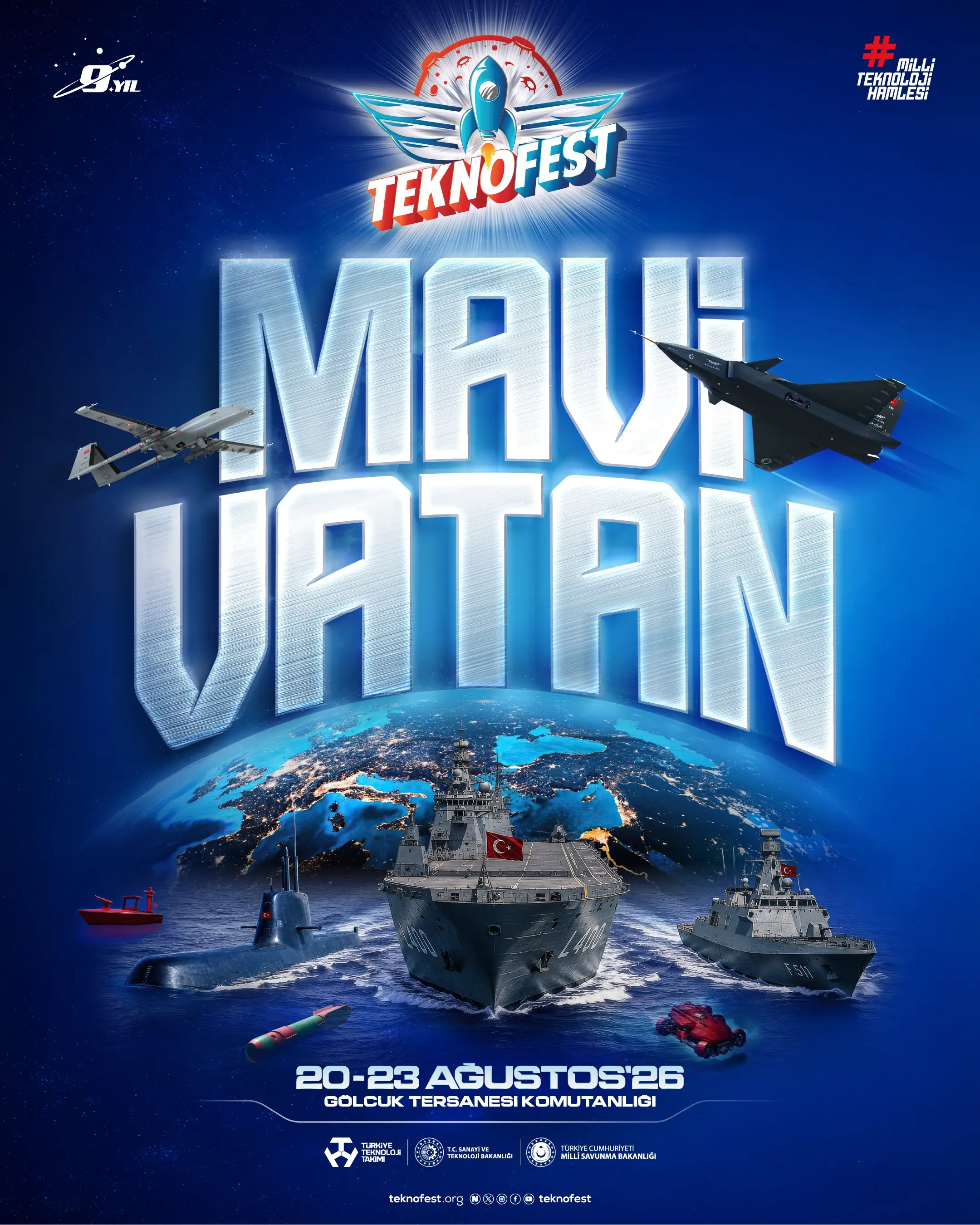 TEKNOFEST, Mavi Vatan'da Deniz Teknolojileri ile Başlıyor