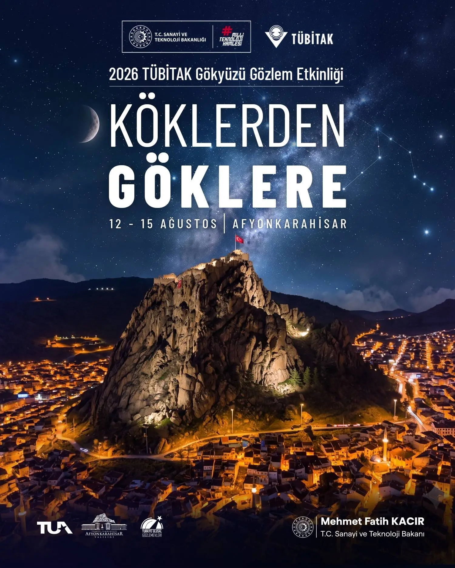 TÜBİTAK Gökyüzü Gözlem Etkinliği Afyonkarahisar'da