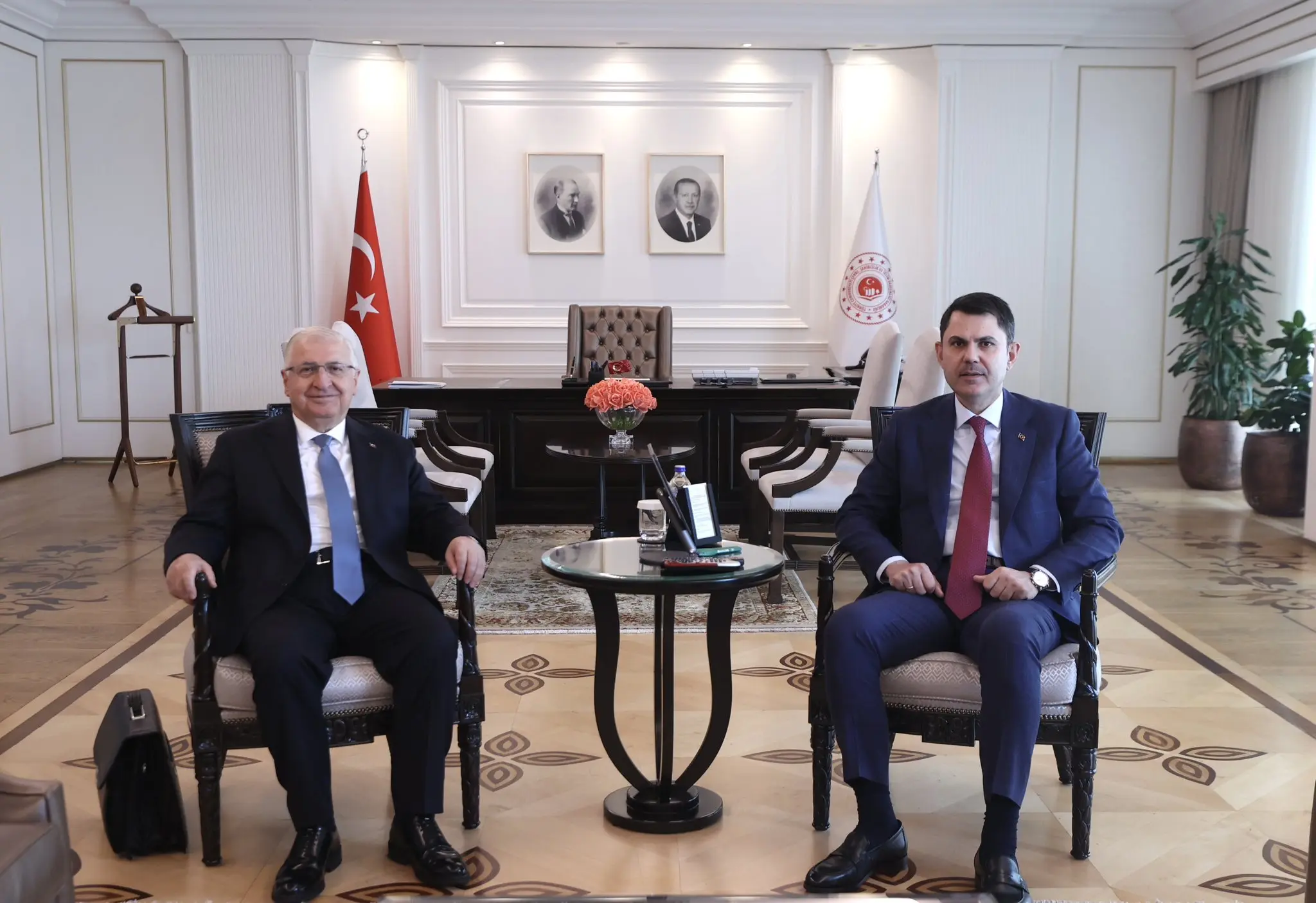 Millî Savunma Bakanı Yaşar Güler Bakanlıkta Ağırladı