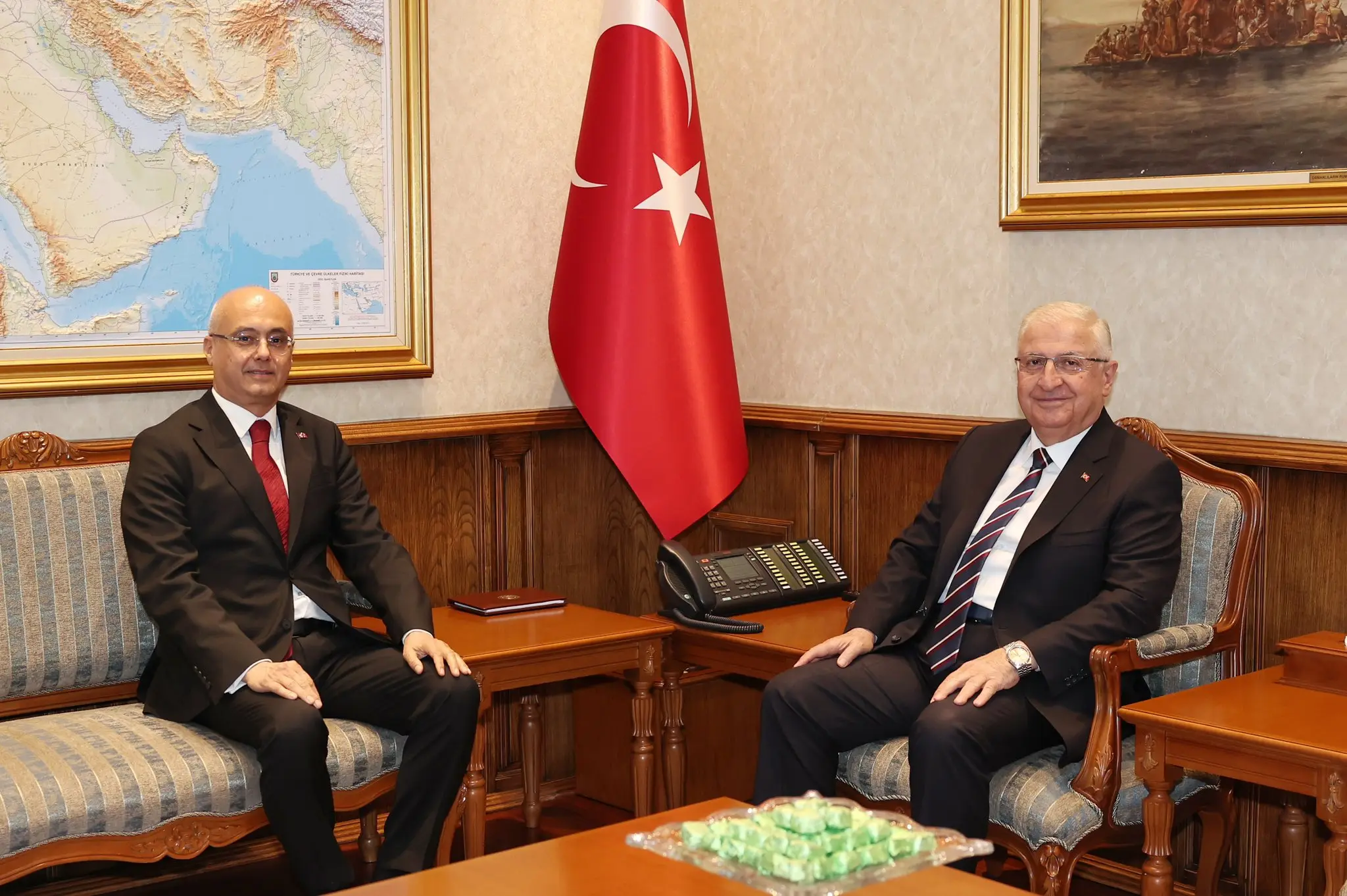 Yaşar Güler, İran Büyükelçisi Ahmet Aydın Doğan'ı kabul etti