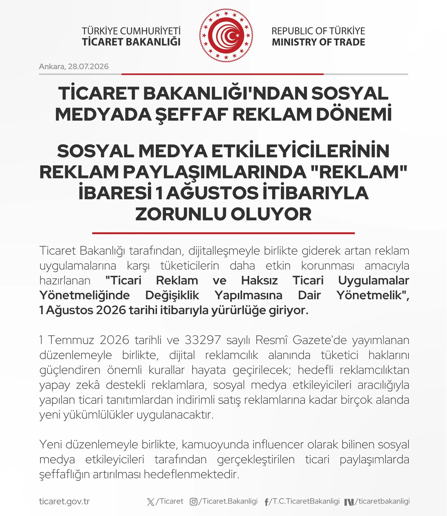 Türkiye'de Sosyal Medya Reklamları İçin Şeffaflık Dönemi