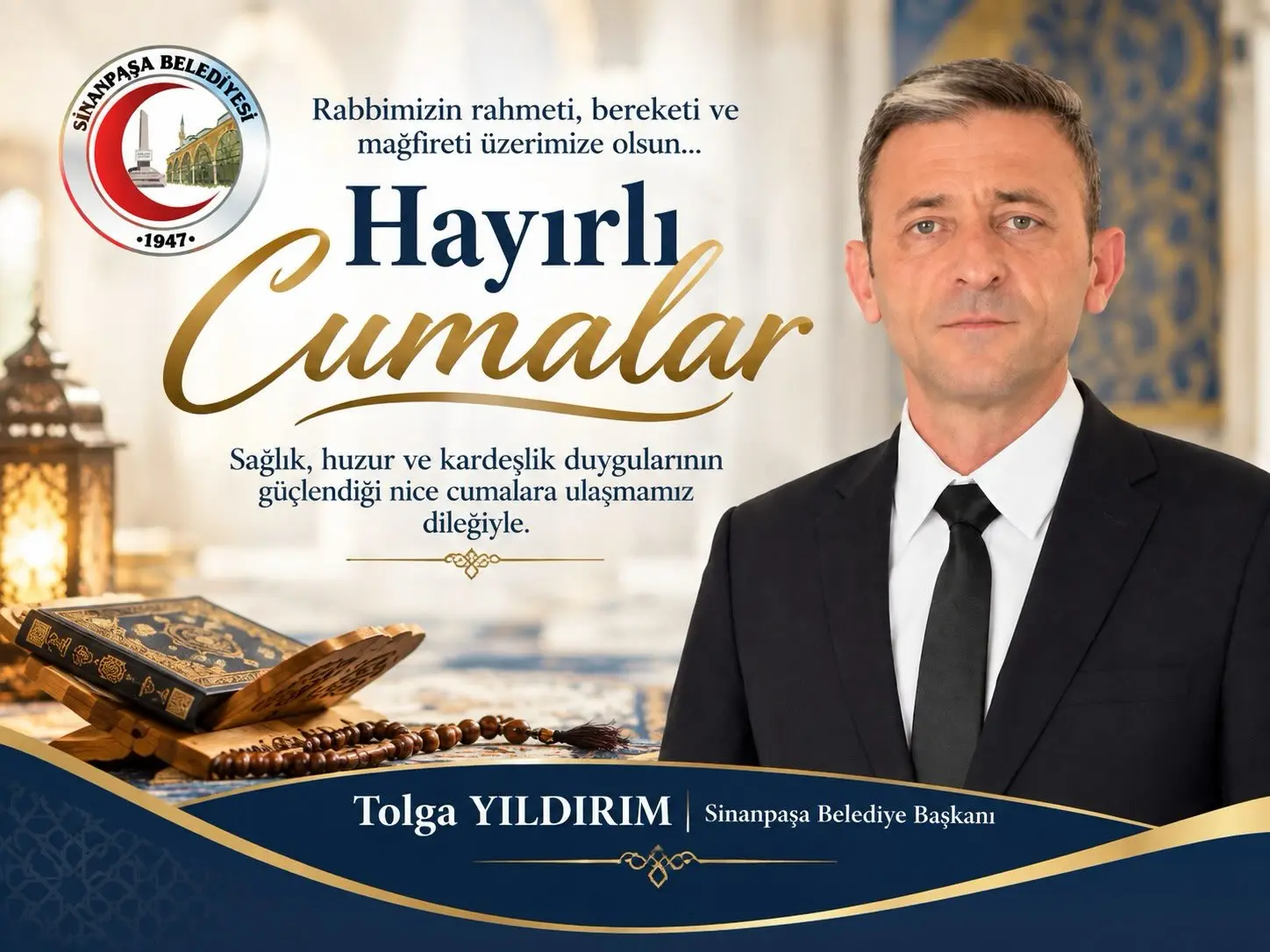 Sinanpaşa'dan Hayırlı Cumalar Mesajı