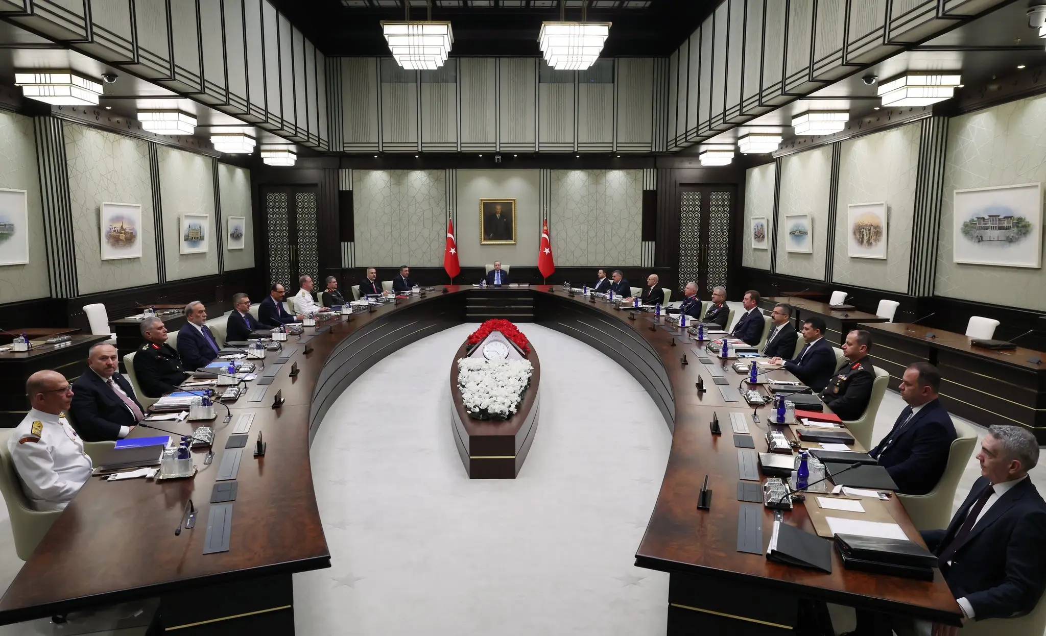 Milli Güvenlik Kurulu, Cumhurbaşkanlığı Külliyesi'nde toplandı