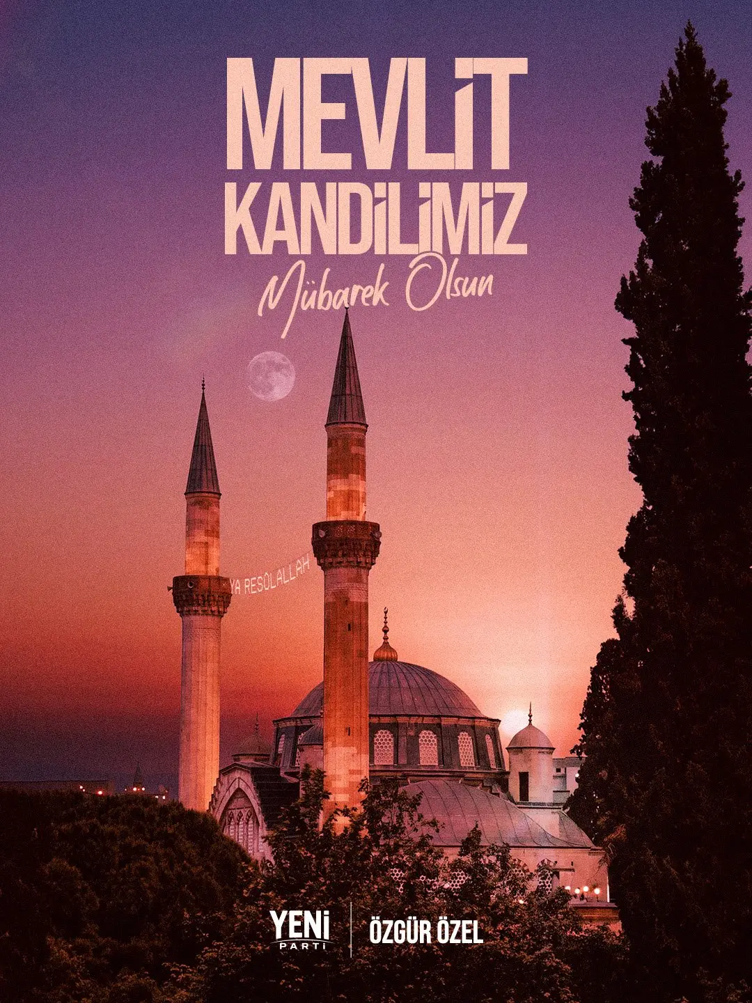 Mevlit Kandili'nin barış ve huzur getirmesi dileği
