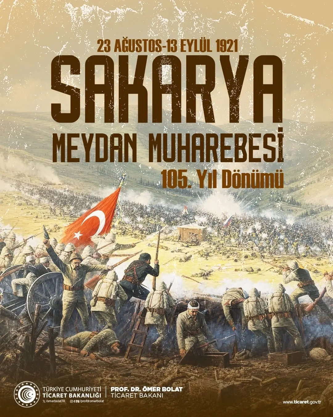 Sakarya Meydan Muharebesi'nin 105. yılı anıldı