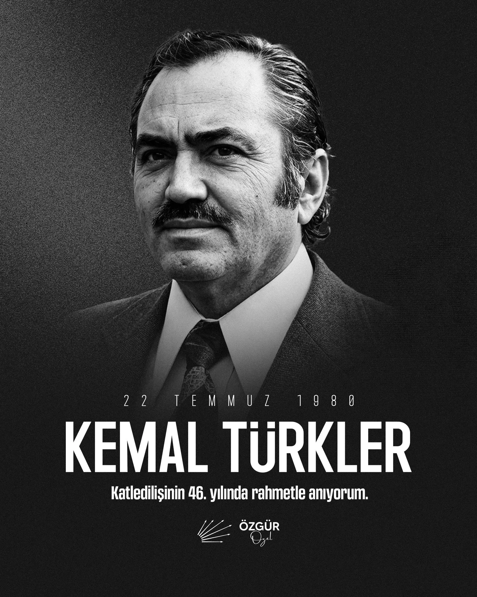 Kemal Türkler, suikastinin 46. yıl dönümünde anıldı