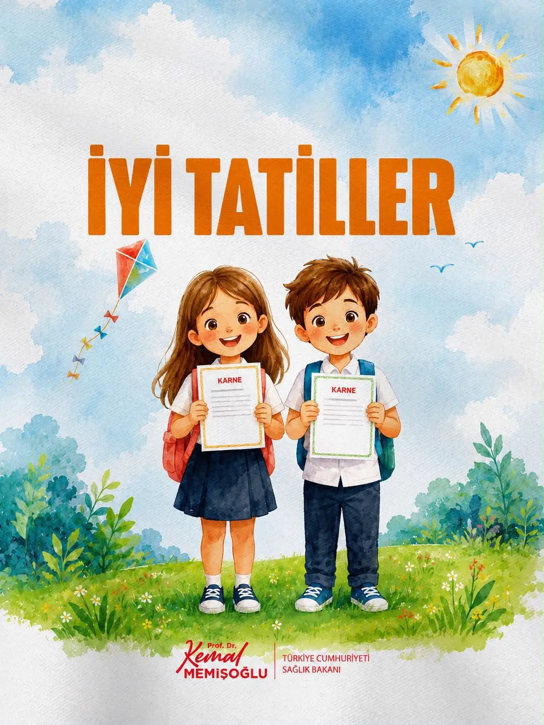 Öğrenciler karnelerini aldı, yaz tatili başladı