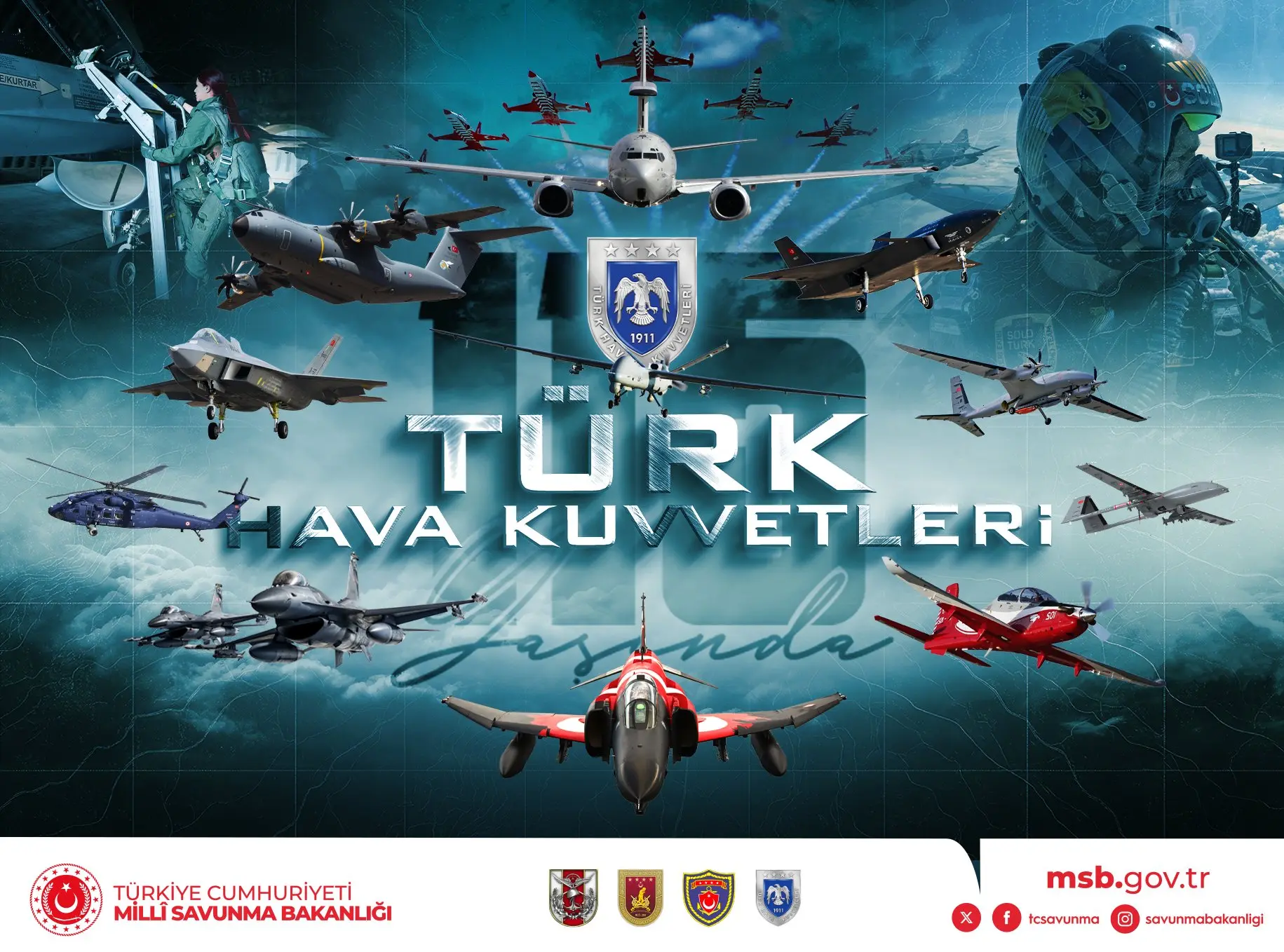 Türk Hava Kuvvetleri 115. yılını kutladı