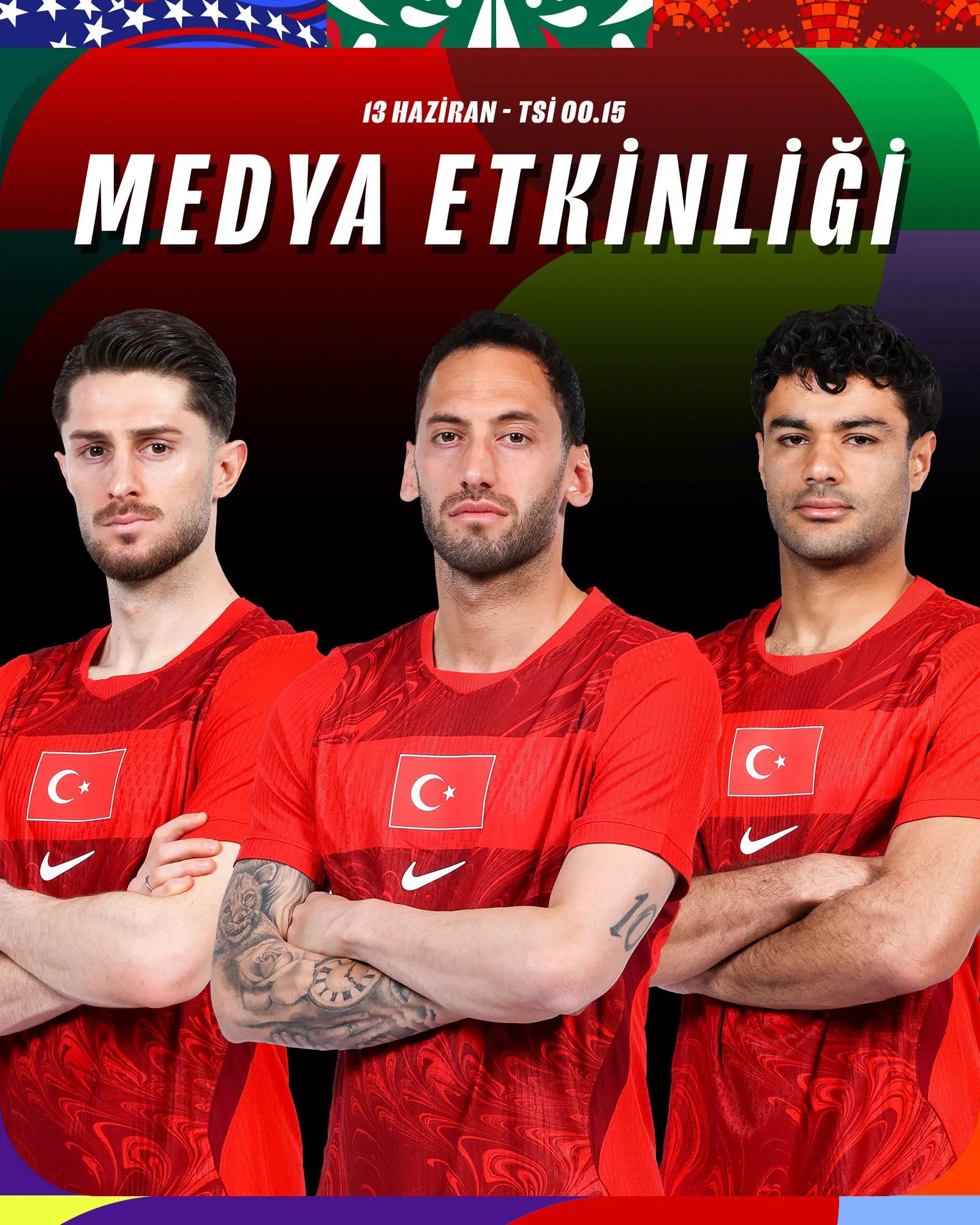 Milli takım futbolcuları basın toplantısında