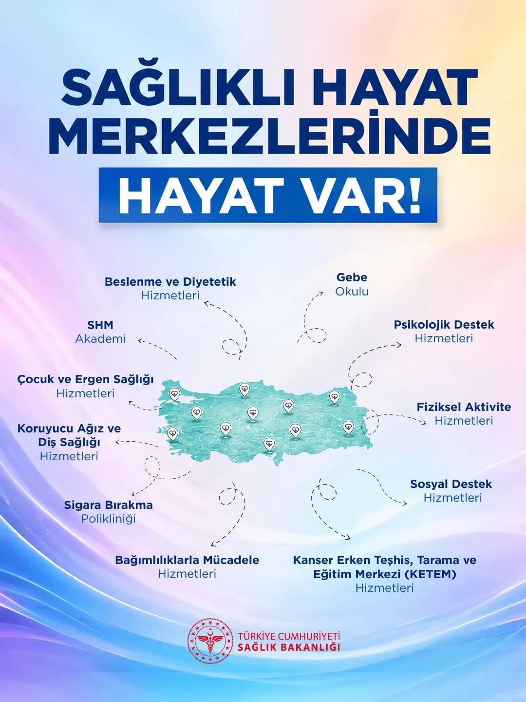 Sağlıklı Hayat Merkezleri hizmet vermeye devam ediyor