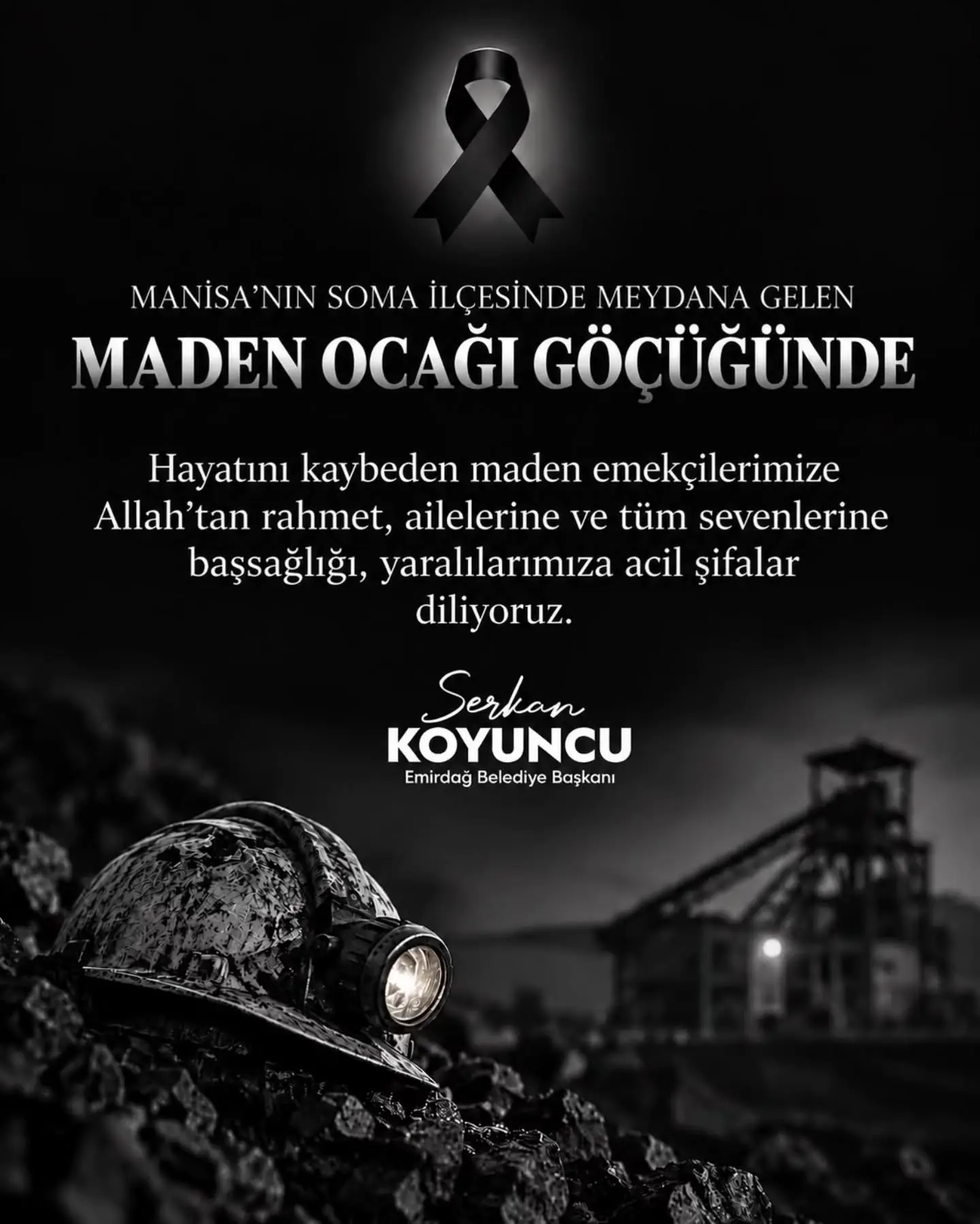 Emirdağ Belediyesi'nden başsağlığı mesajı