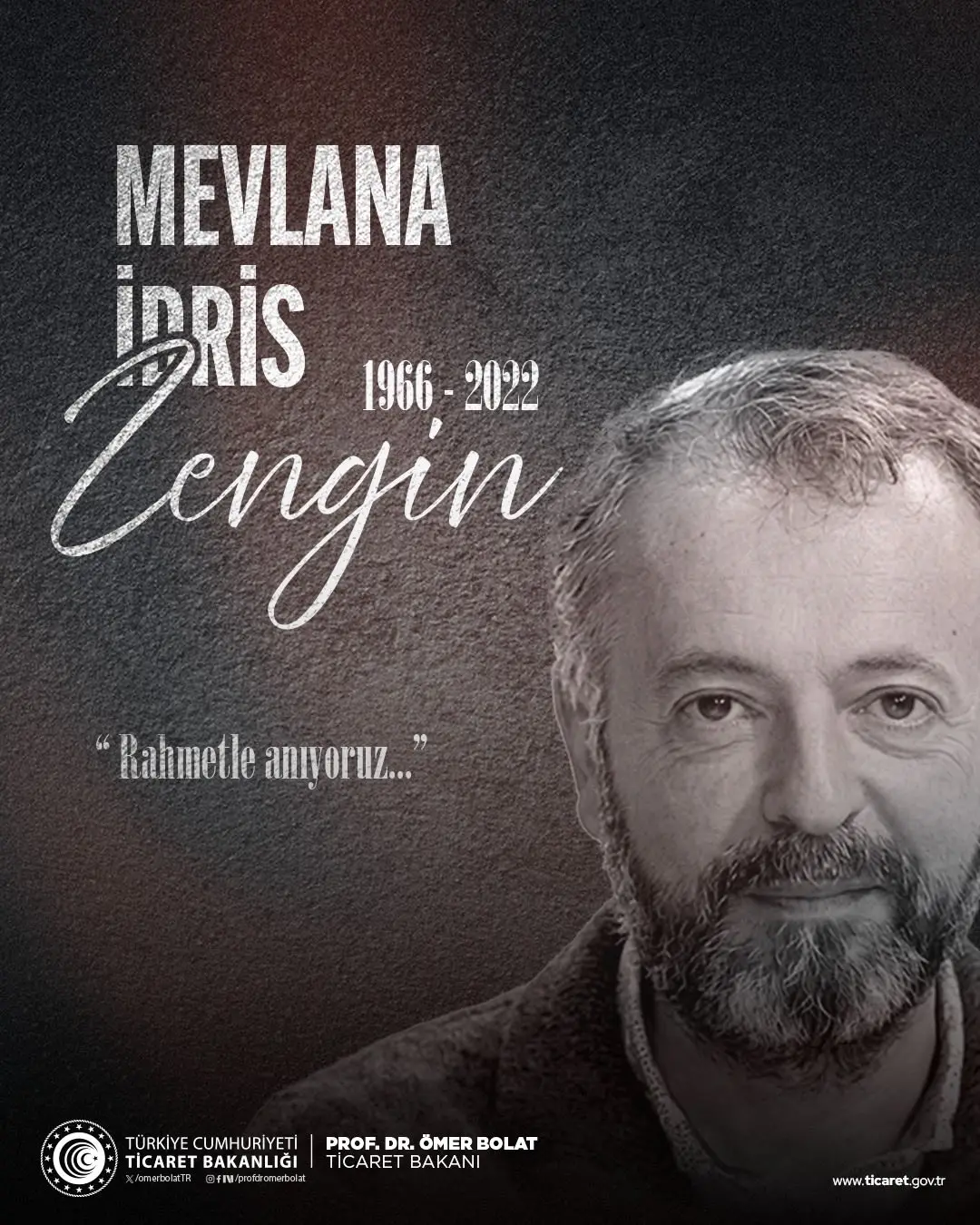 Mevlana İdris Zengin anısına saygı duruşu