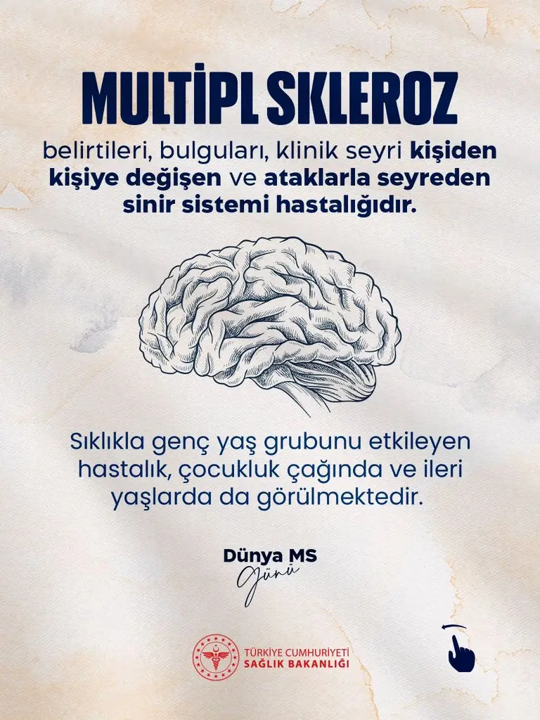 Multipl sklerozun belirtileri kişiden kişiye farklılık gösteriyor