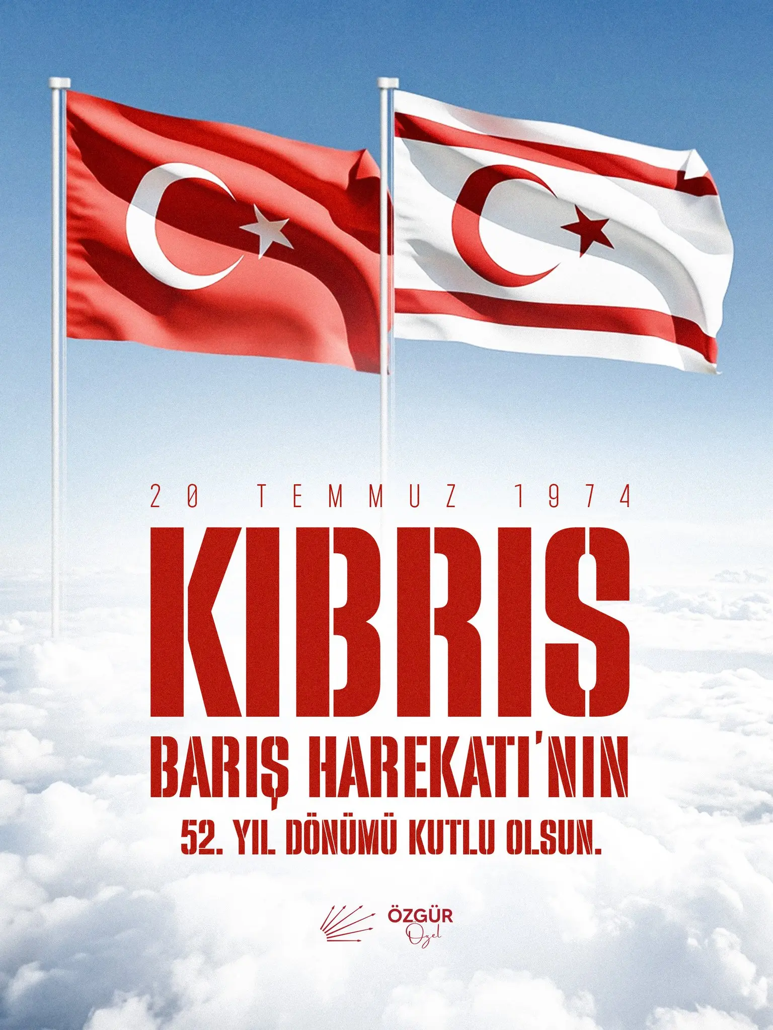 Kıbrıs Barış Harekatı'nın Yıldönümünde Anma Mesajı