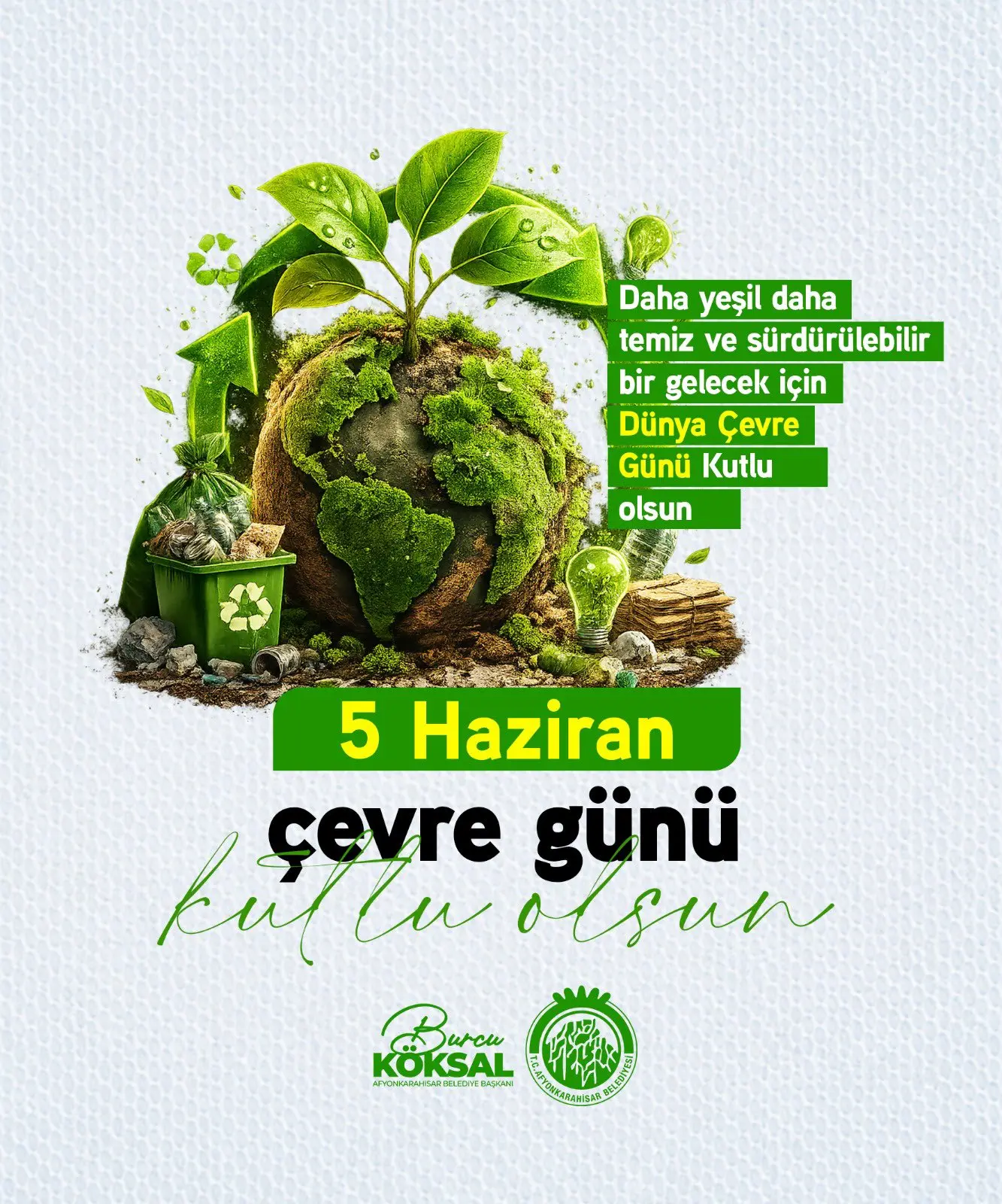 Dünya Çevre Günü'nde sürdürülebilir yaşam vurgusu