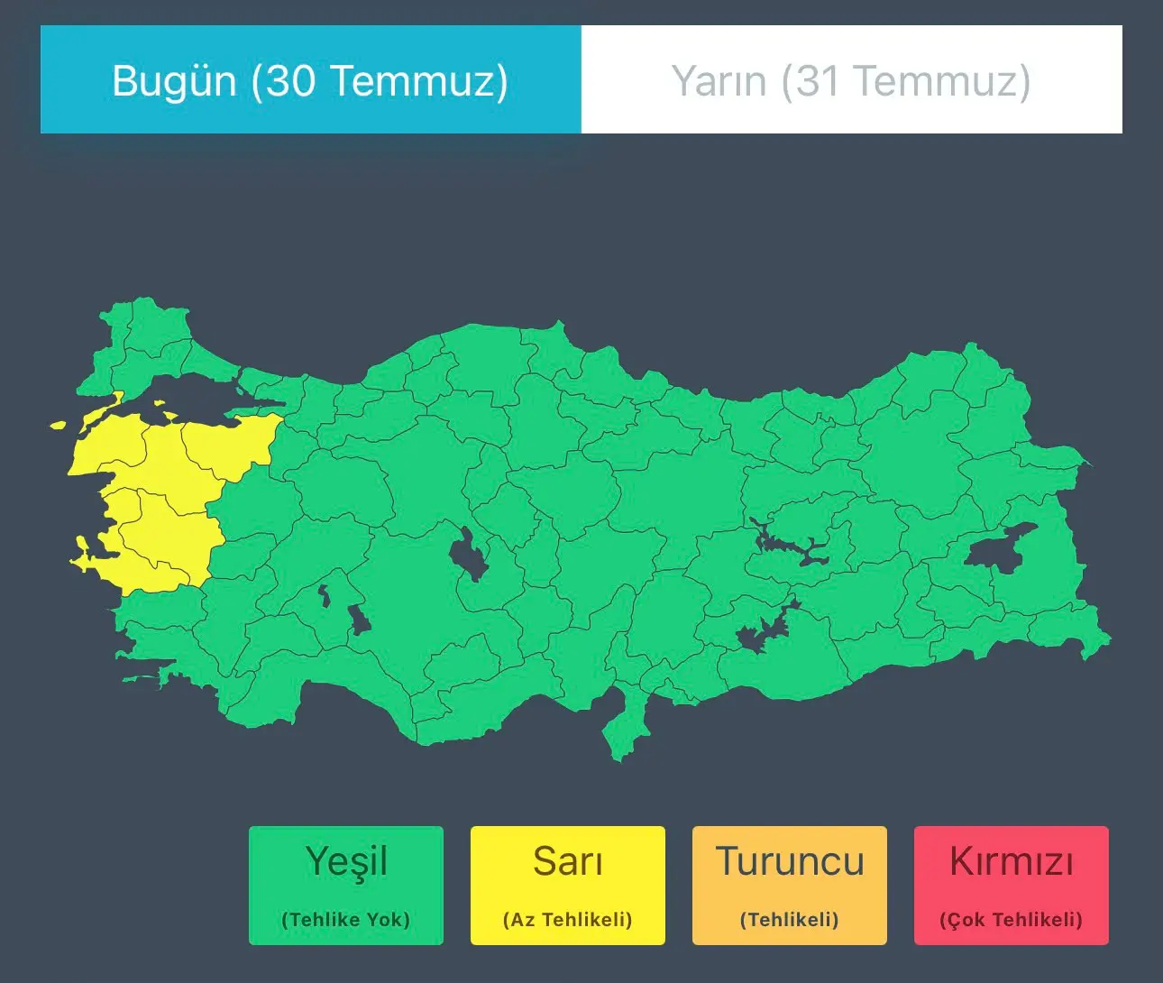 Marmara ve Ege'de fırtına ve yağmur bekleniyor