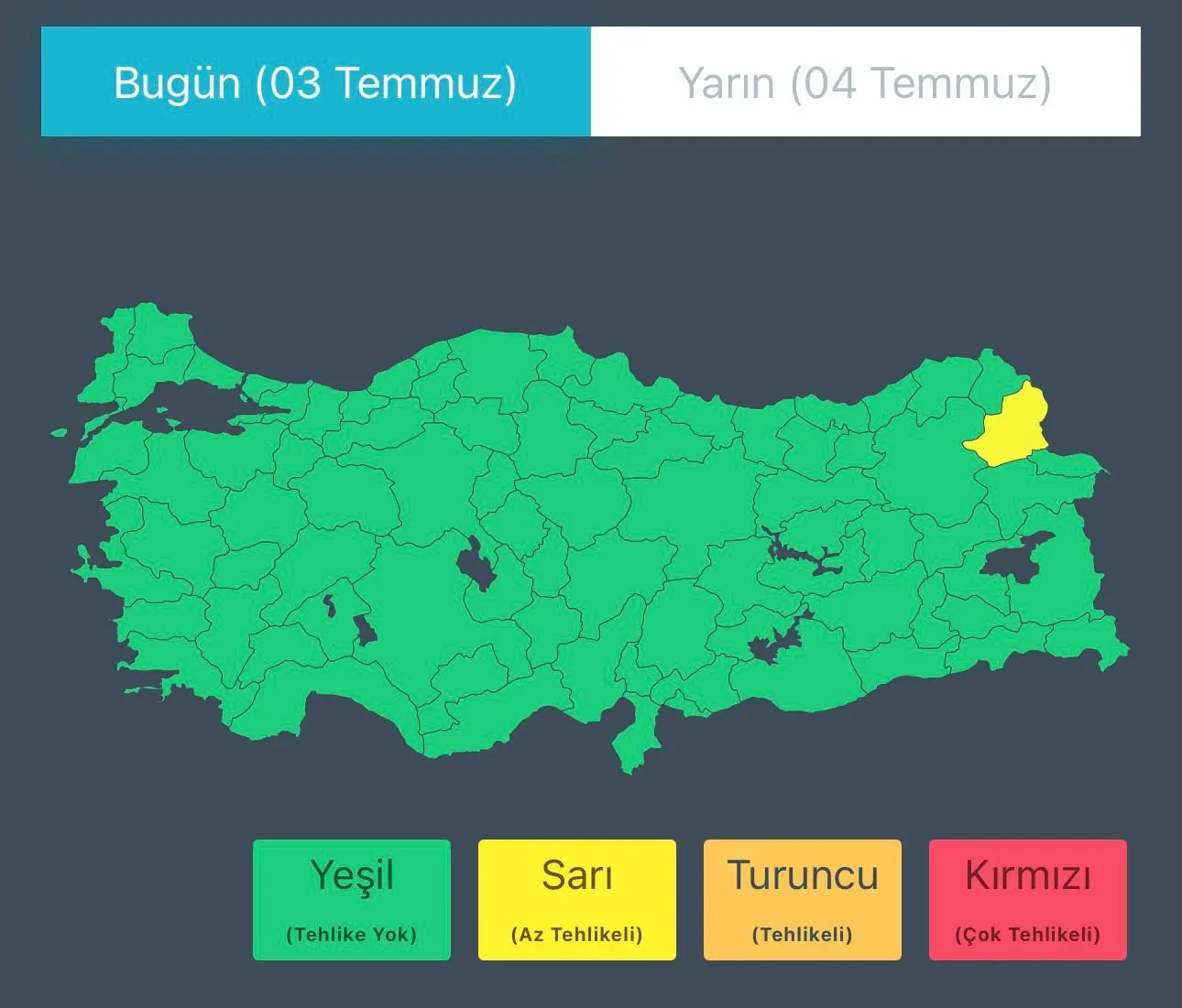 Kars ve İstanbul'da fırtına ve yağış uyarısı