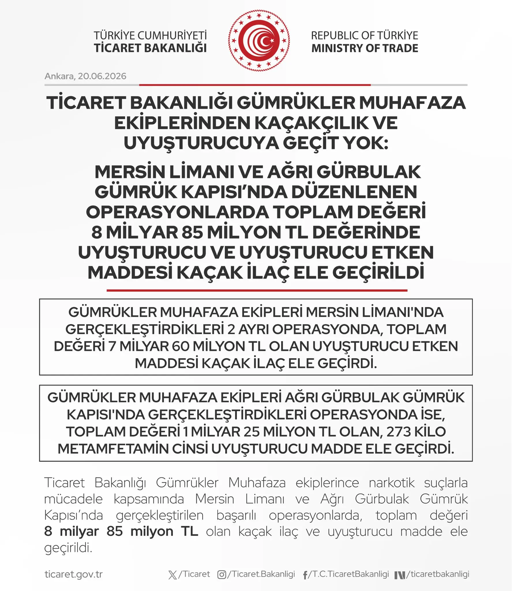 Mersin ve Ağrı'da büyük uyuşturucu operasyonu