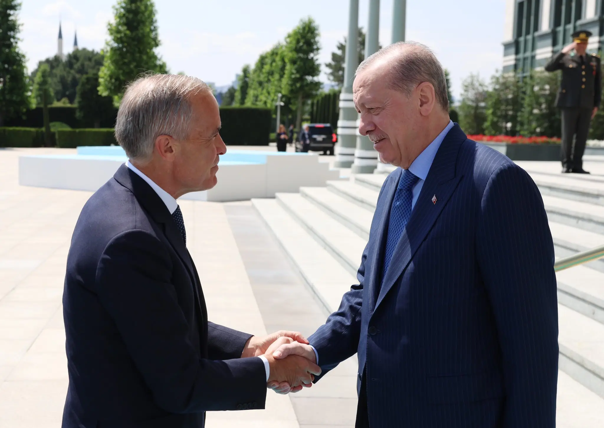 Cumhurbaşkanı Erdoğan, Kanada Başbakanı Carney ile görüştü