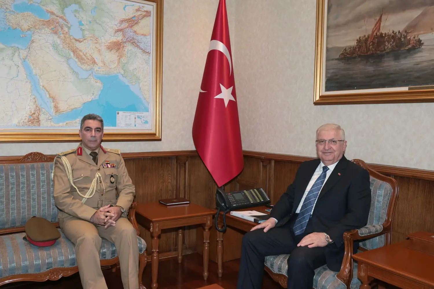 Yaşar Güler, Irak Askeri Ataşesi'ni kabul etti