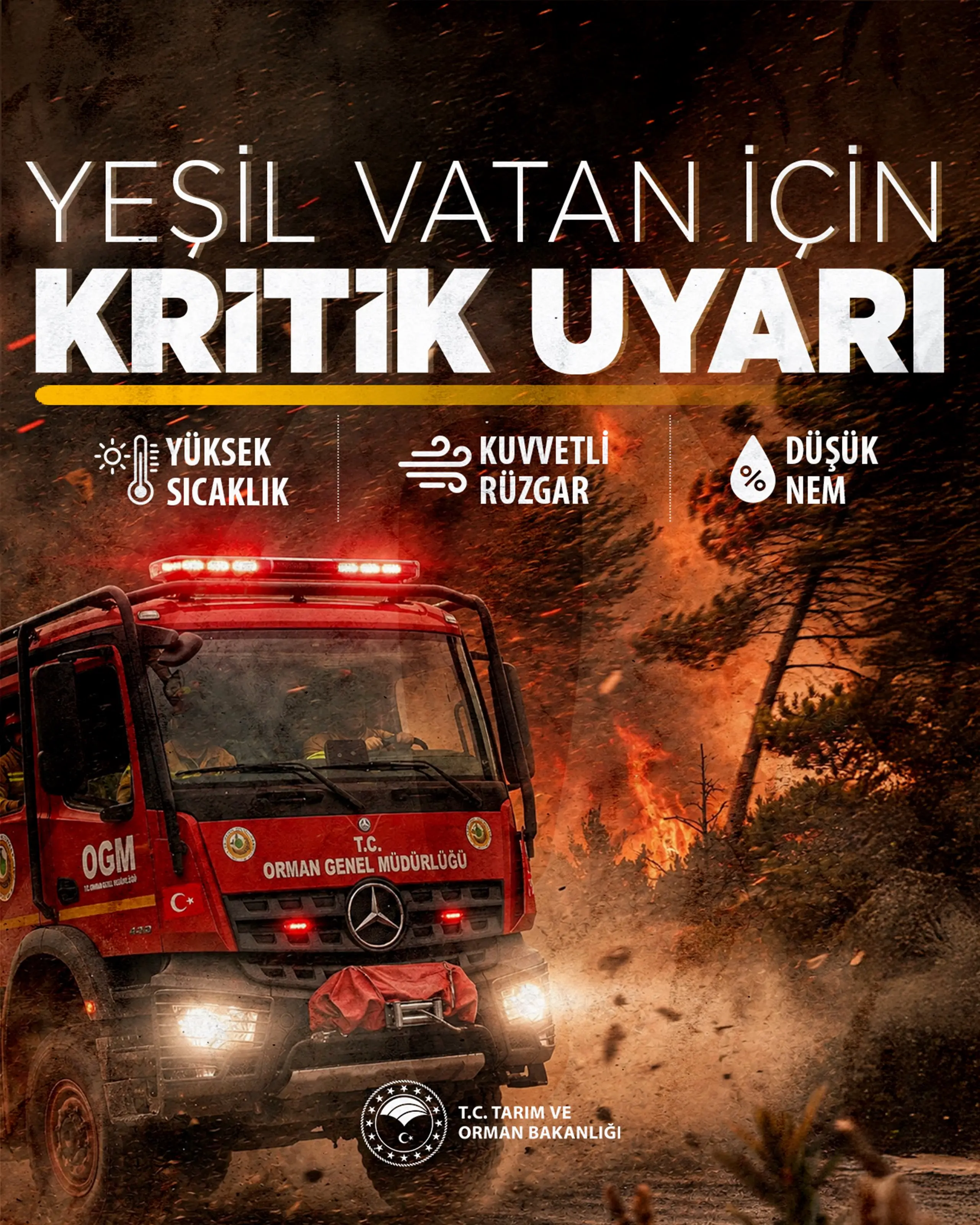 Kıyı bölgelerinde orman yangını riski artıyor