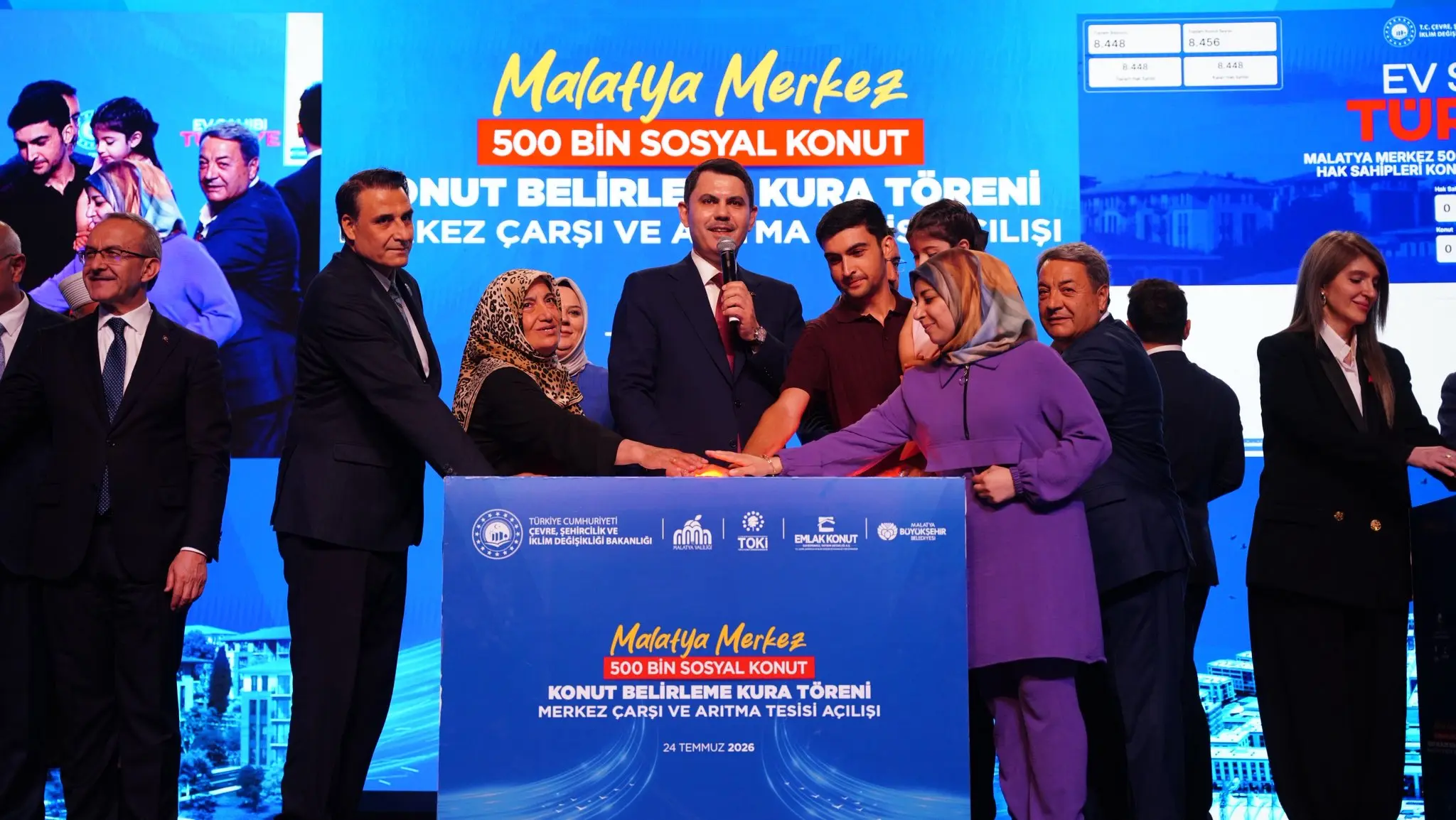 Malatya'da sosyal konut ve tesis açılışları yapıldı