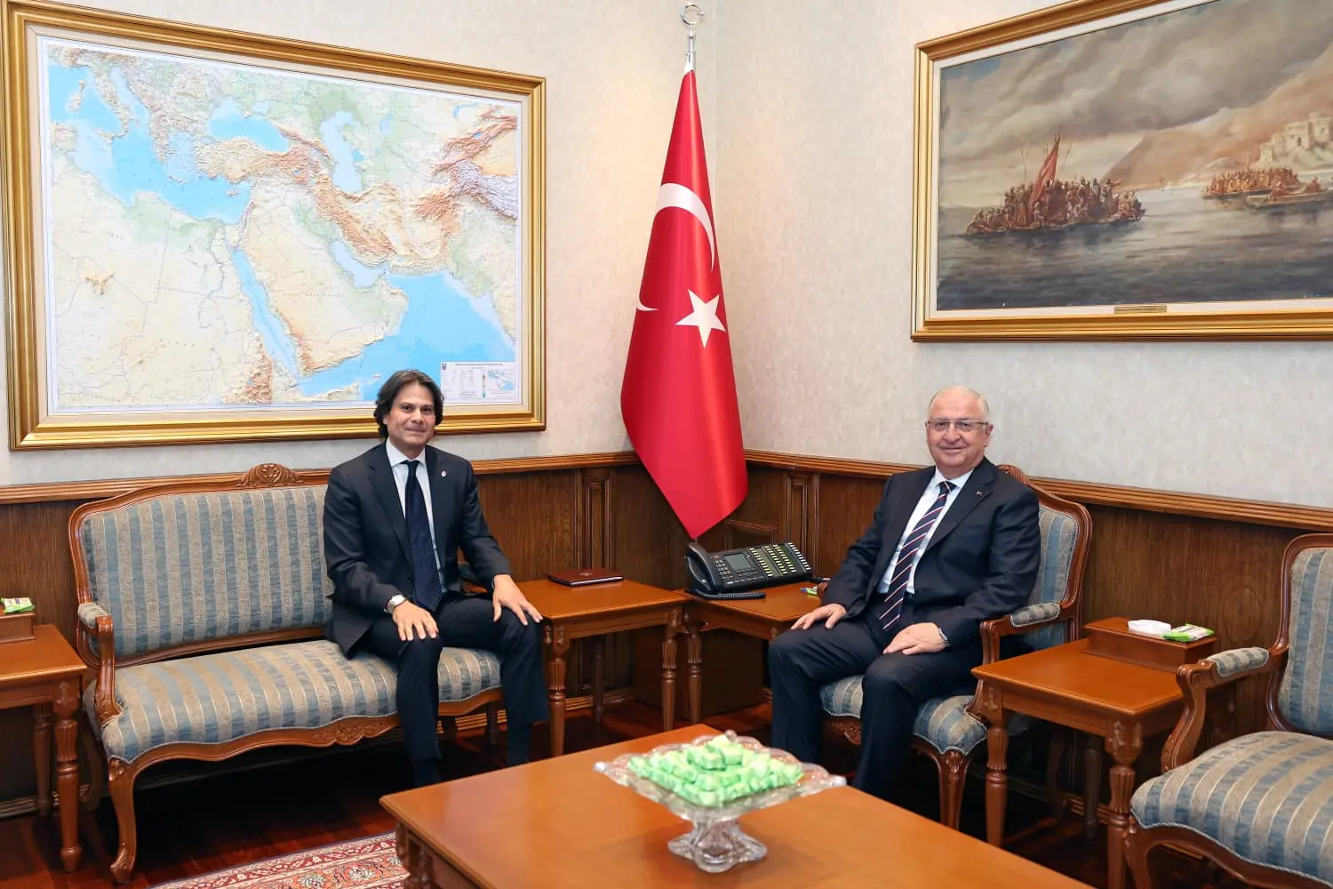 Yaşar Güler, Kuveyt Büyükelçisi Can Oğuz'u kabul etti