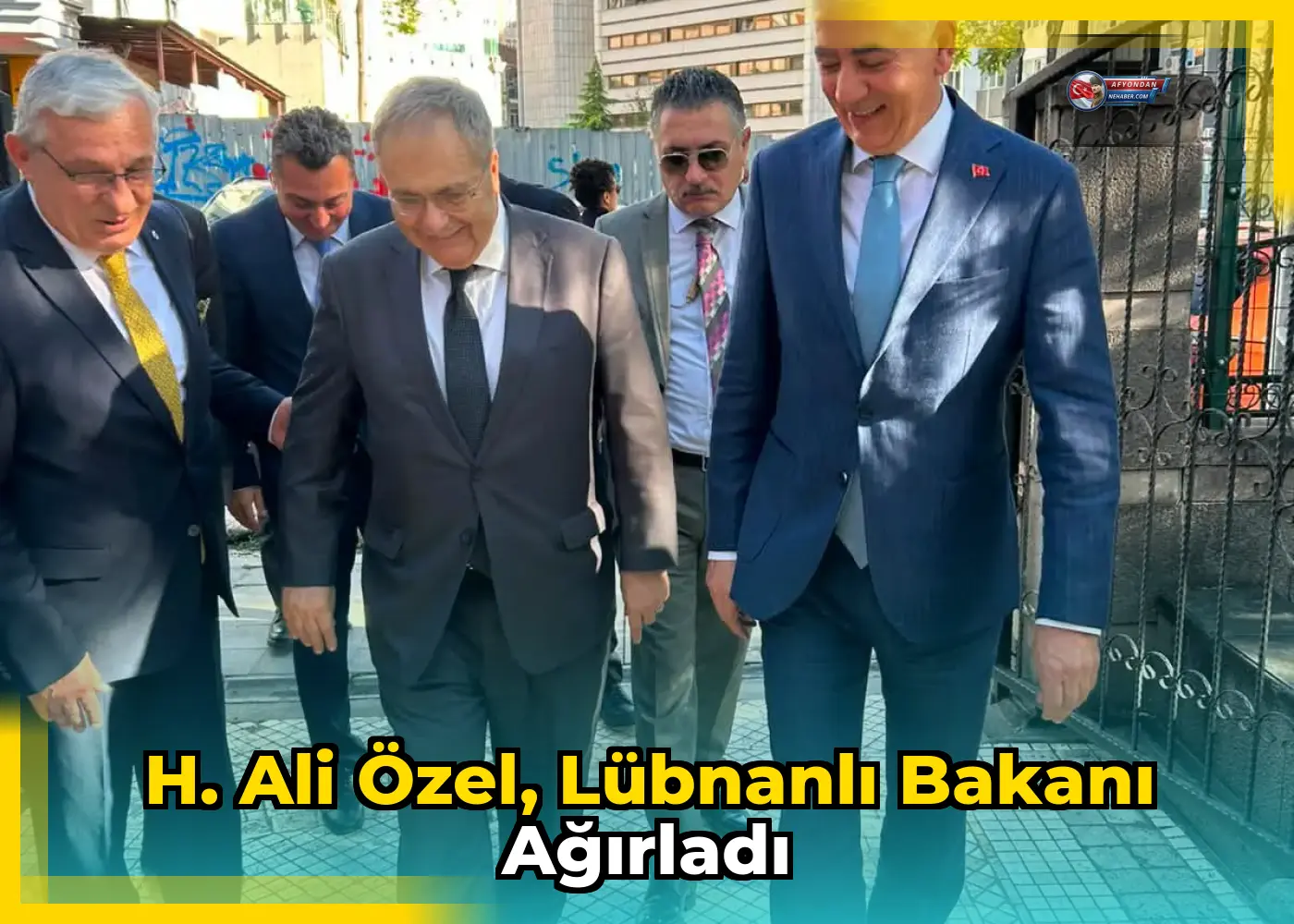 H. Ali Özel, Lübnanlı Bakanı ağırladı