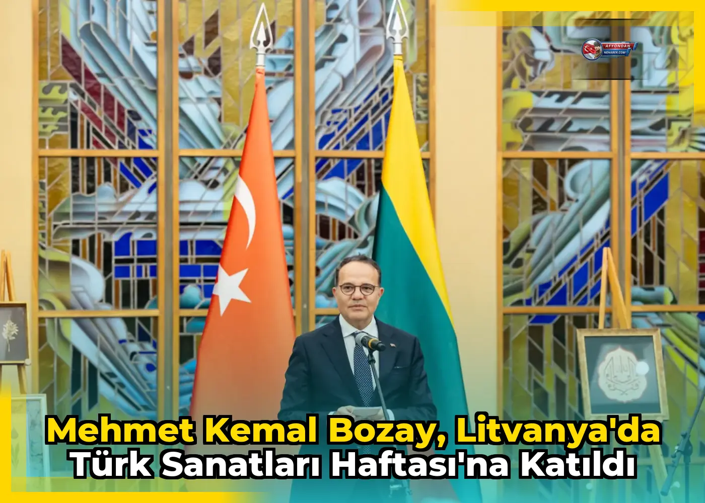 Mehmet Kemal Bozay, Litvanya'da Türk Sanatları Haftası'na katıldı