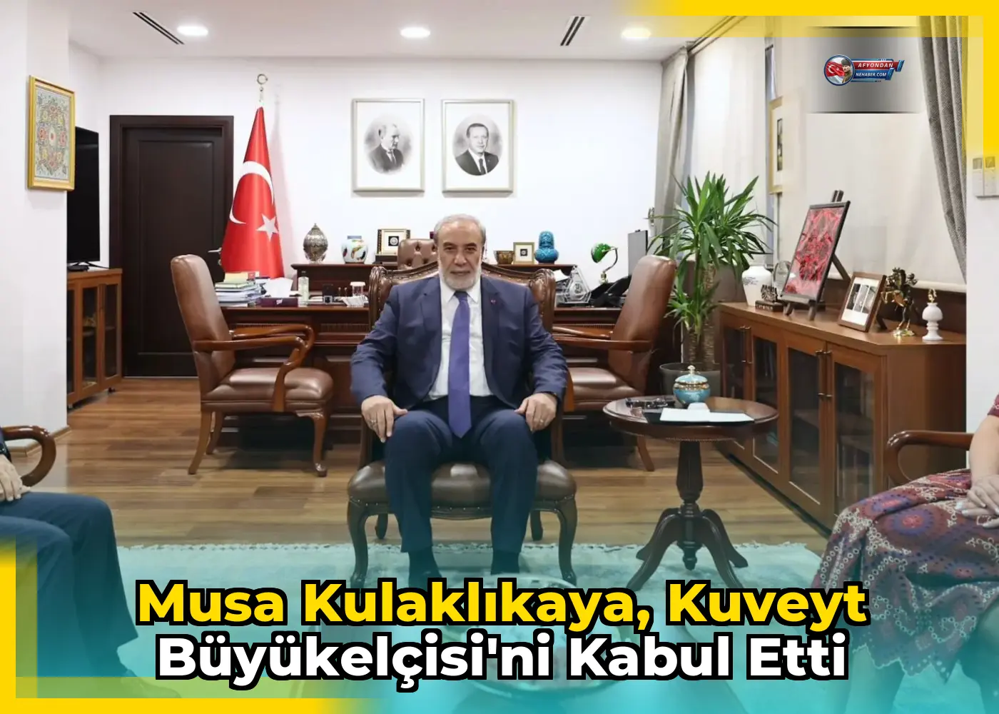 Musa Kulaklıkaya, Kuveyt Büyükelçisi'ni kabul etti