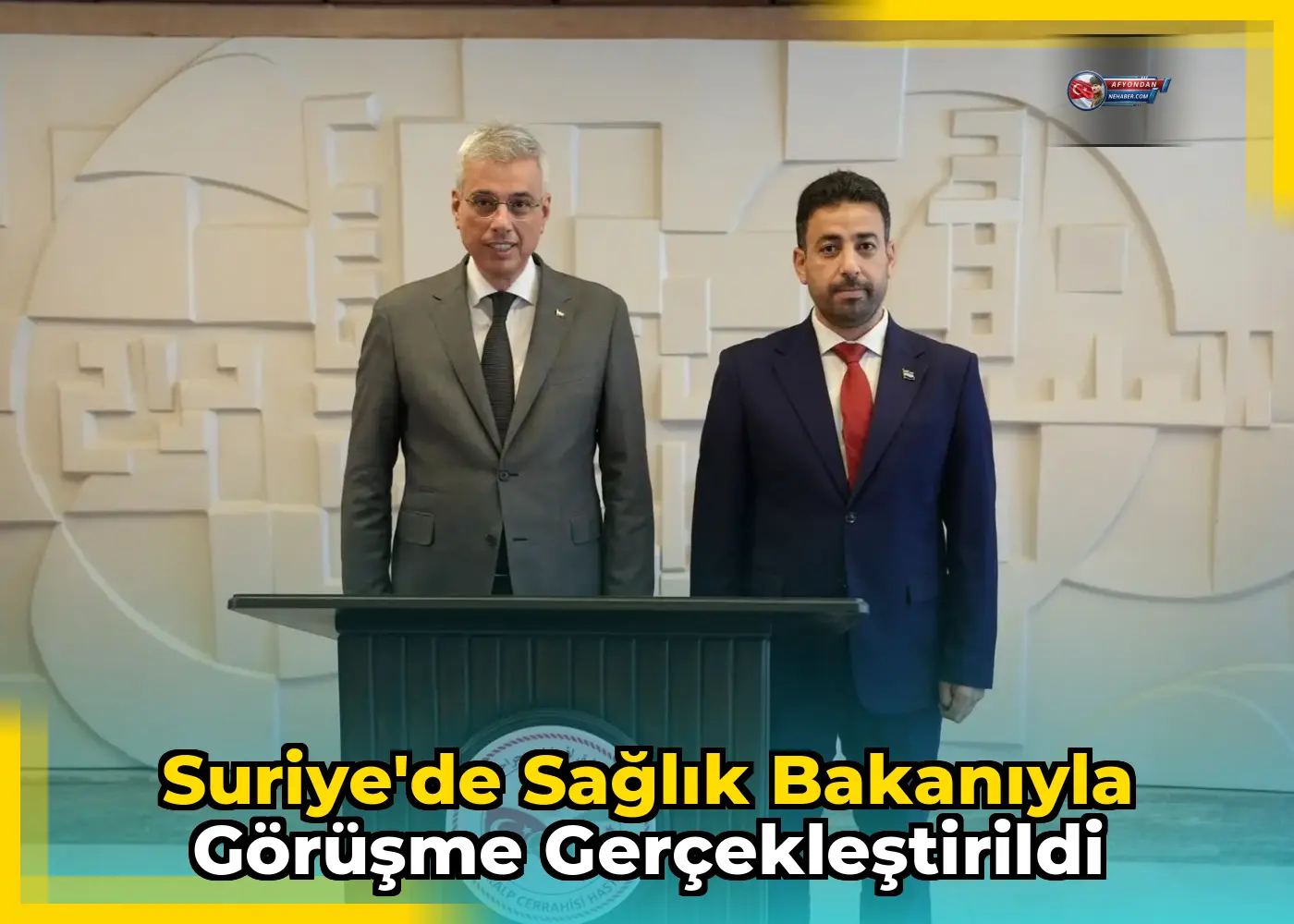 Suriye'de sağlık bakanıyla görüşme gerçekleştirildi