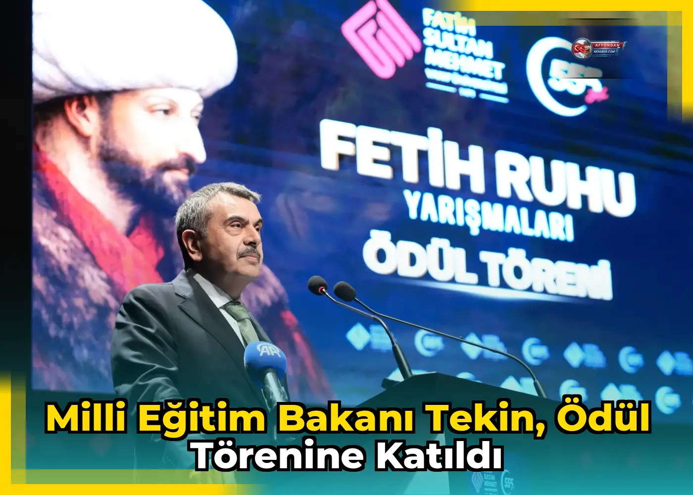 Milli Eğitim Bakanı Tekin, ödül törenine katıldı