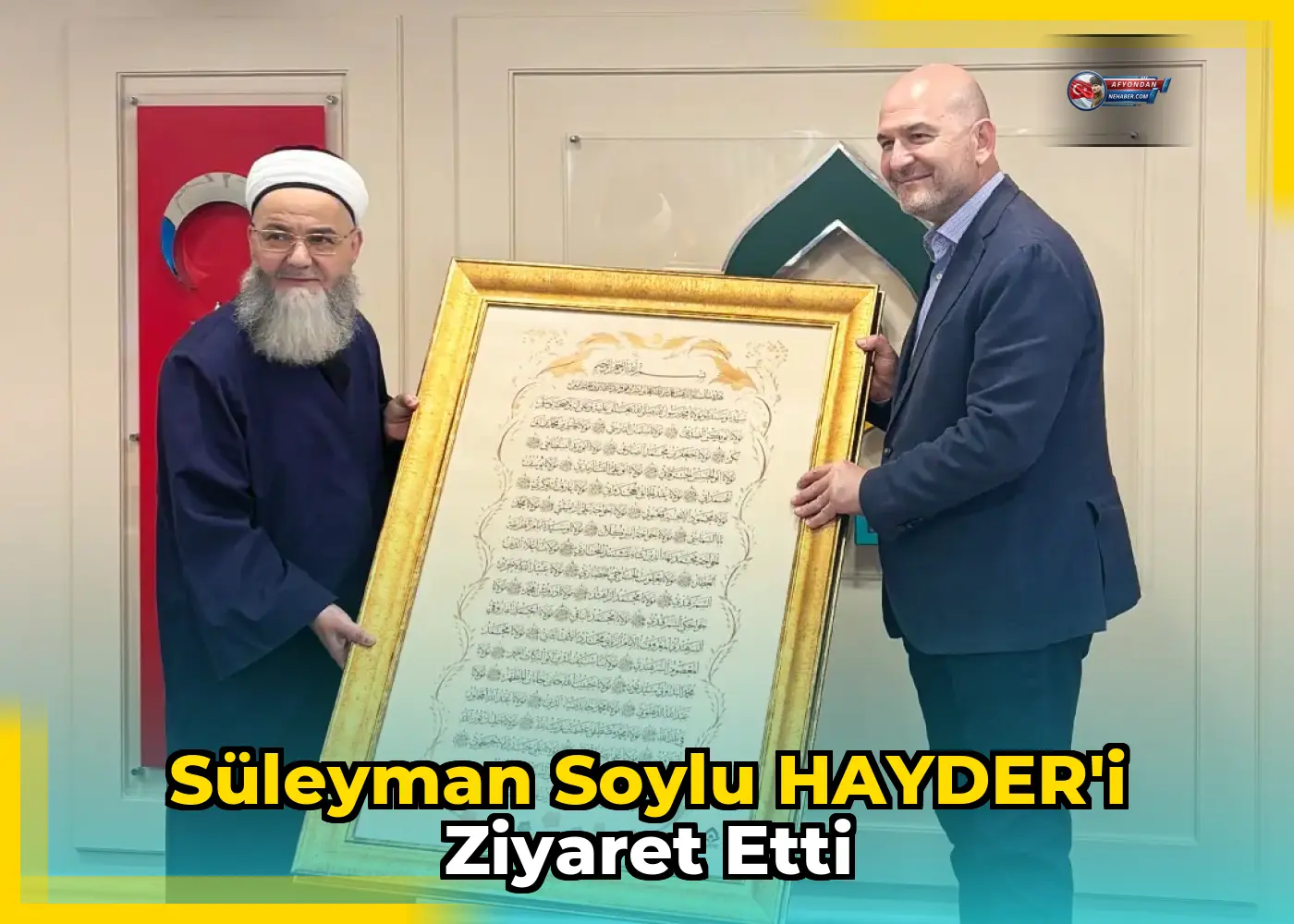 Süleyman Soylu HAYDER'i ziyaret etti