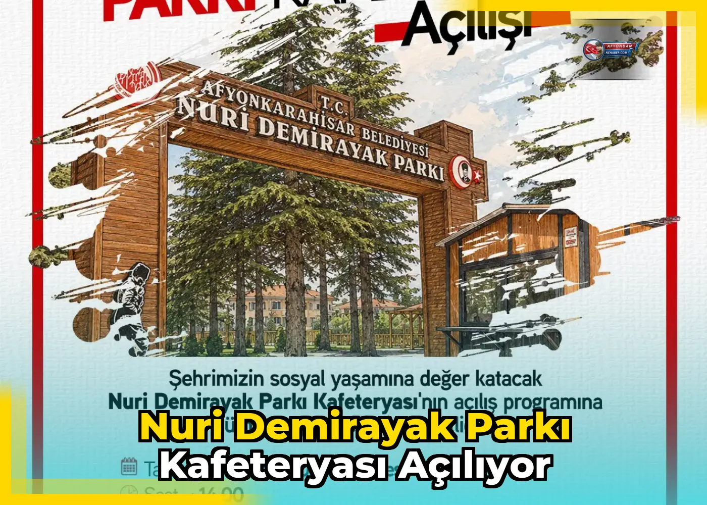 Nuri Demirayak Parkı Kafeteryası açılıyor