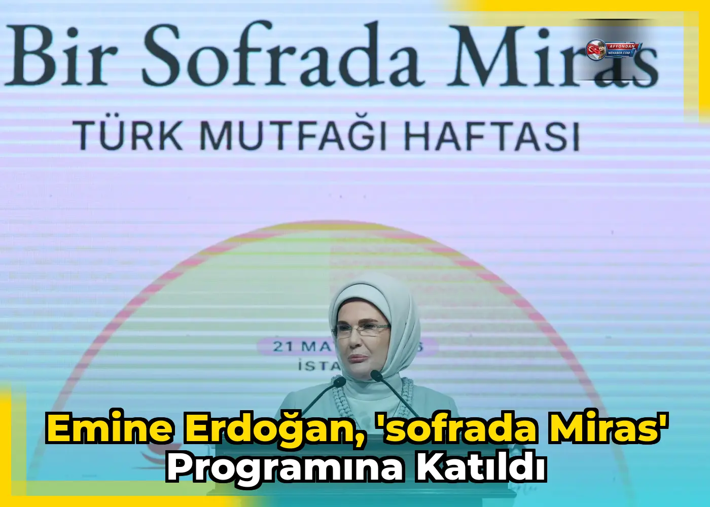 Emine Erdoğan, 'Sofrada Miras' programına katıldı
