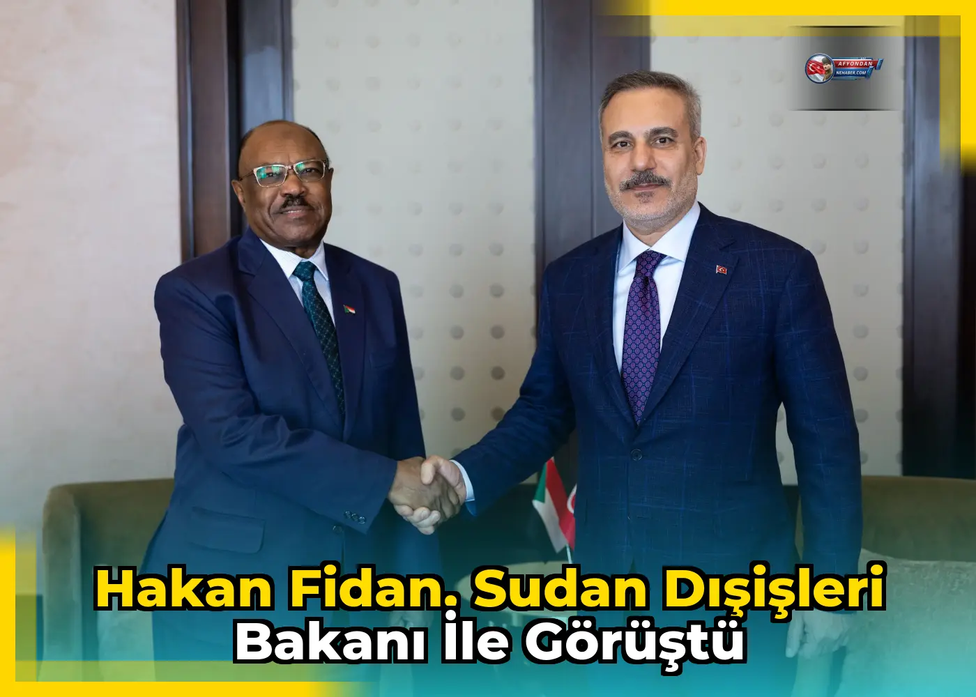 Hakan Fidan, Sudan Dışişleri Bakanı ile görüştü
